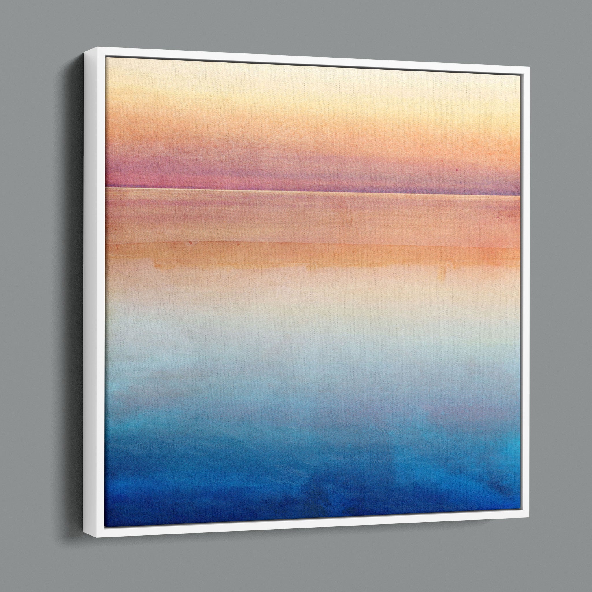 Orange and Blue Abstract Landscape