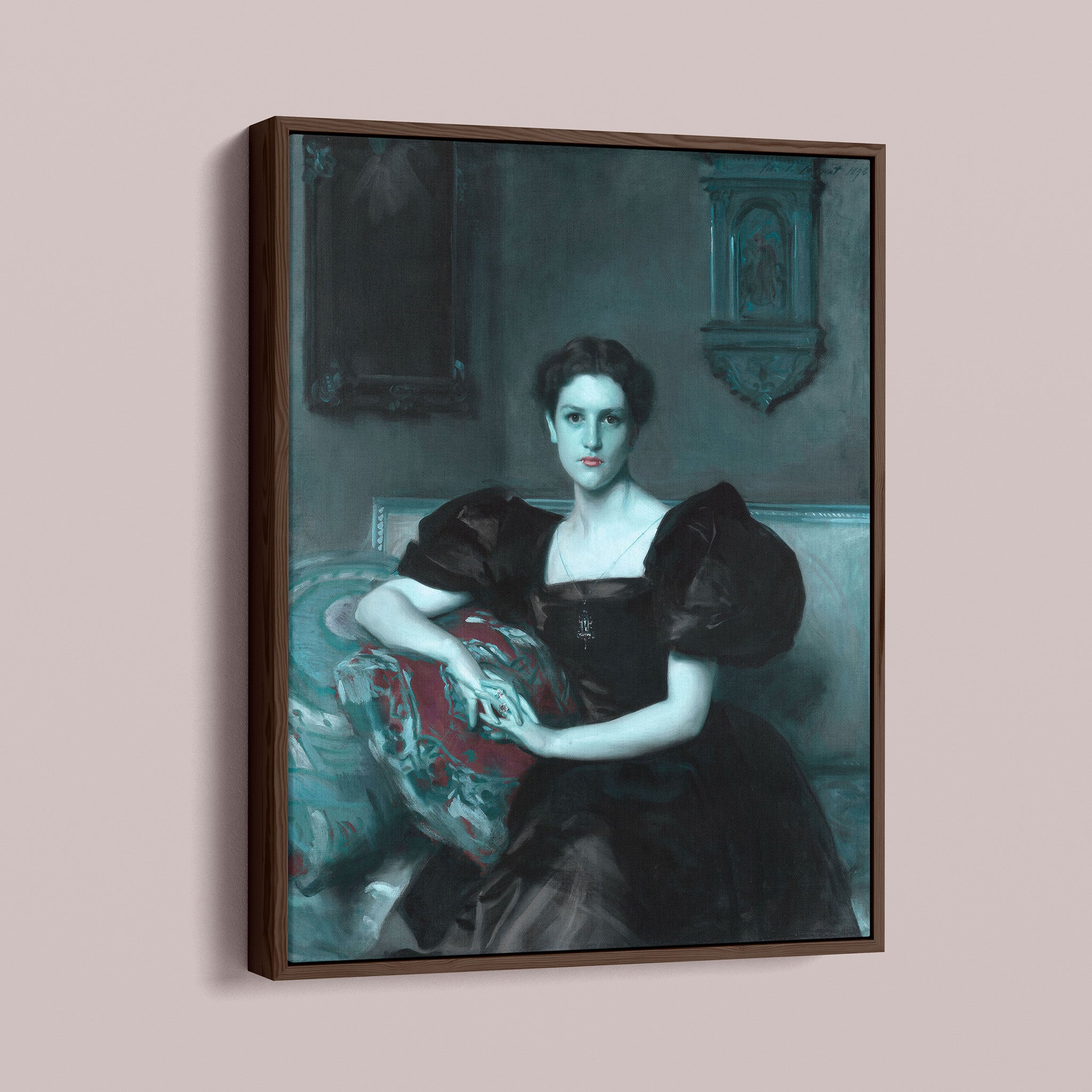 Ghostly - Blue Red with Vampire teeth