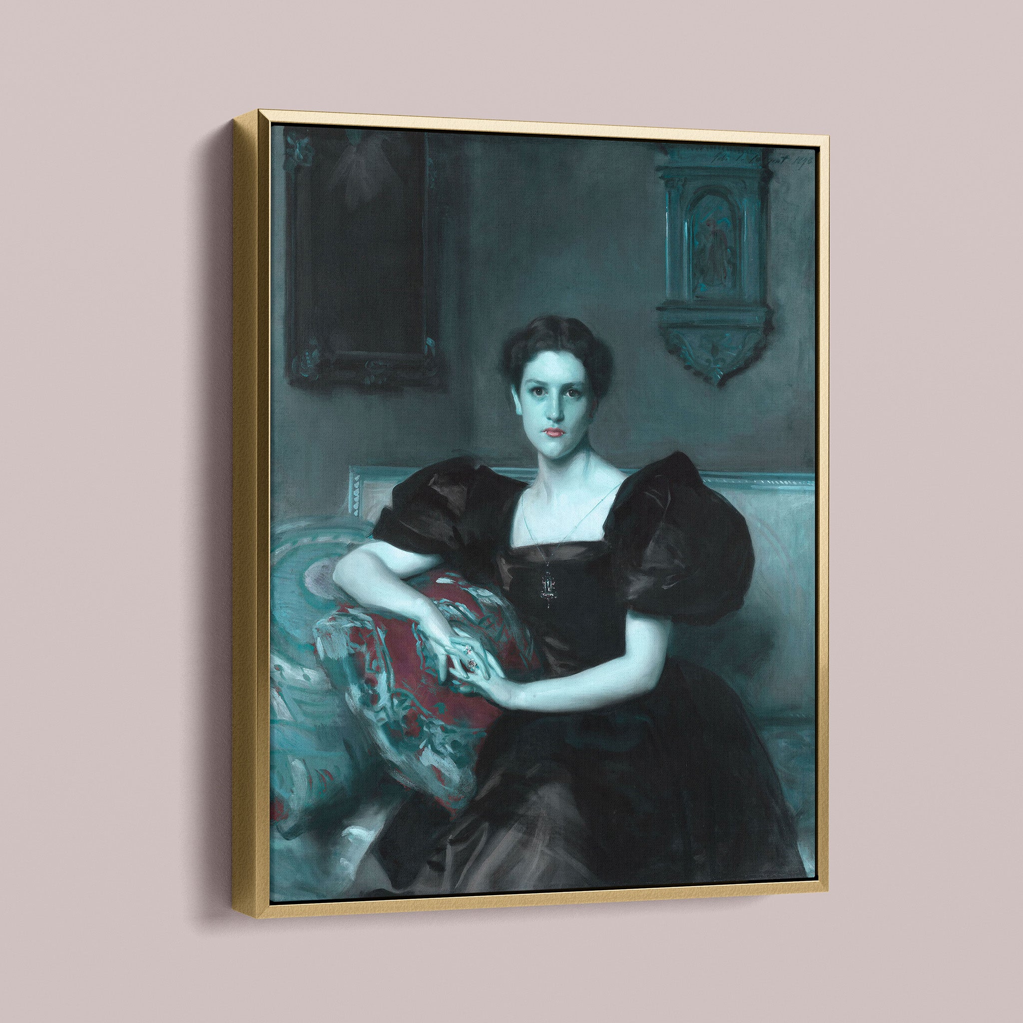 Ghostly - Blue Red with Vampire teeth