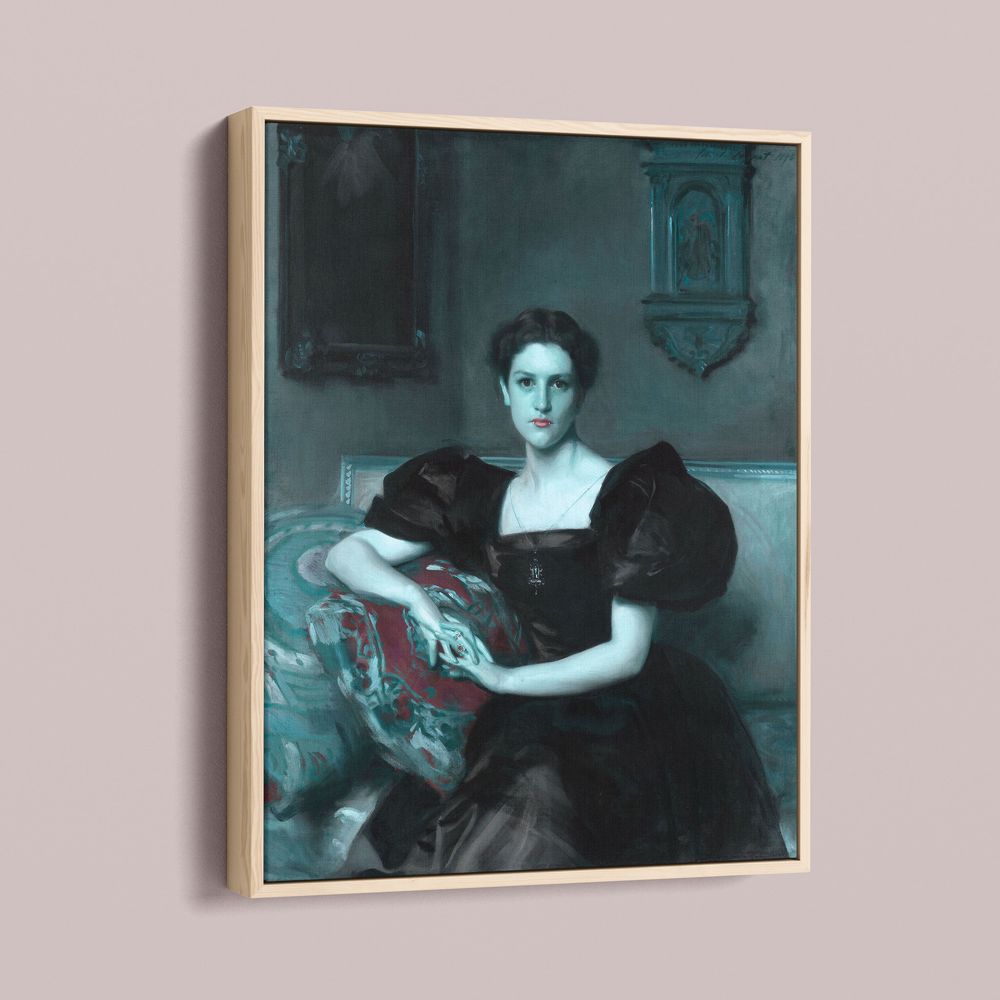 Ghostly - Blue Red with Vampire teeth