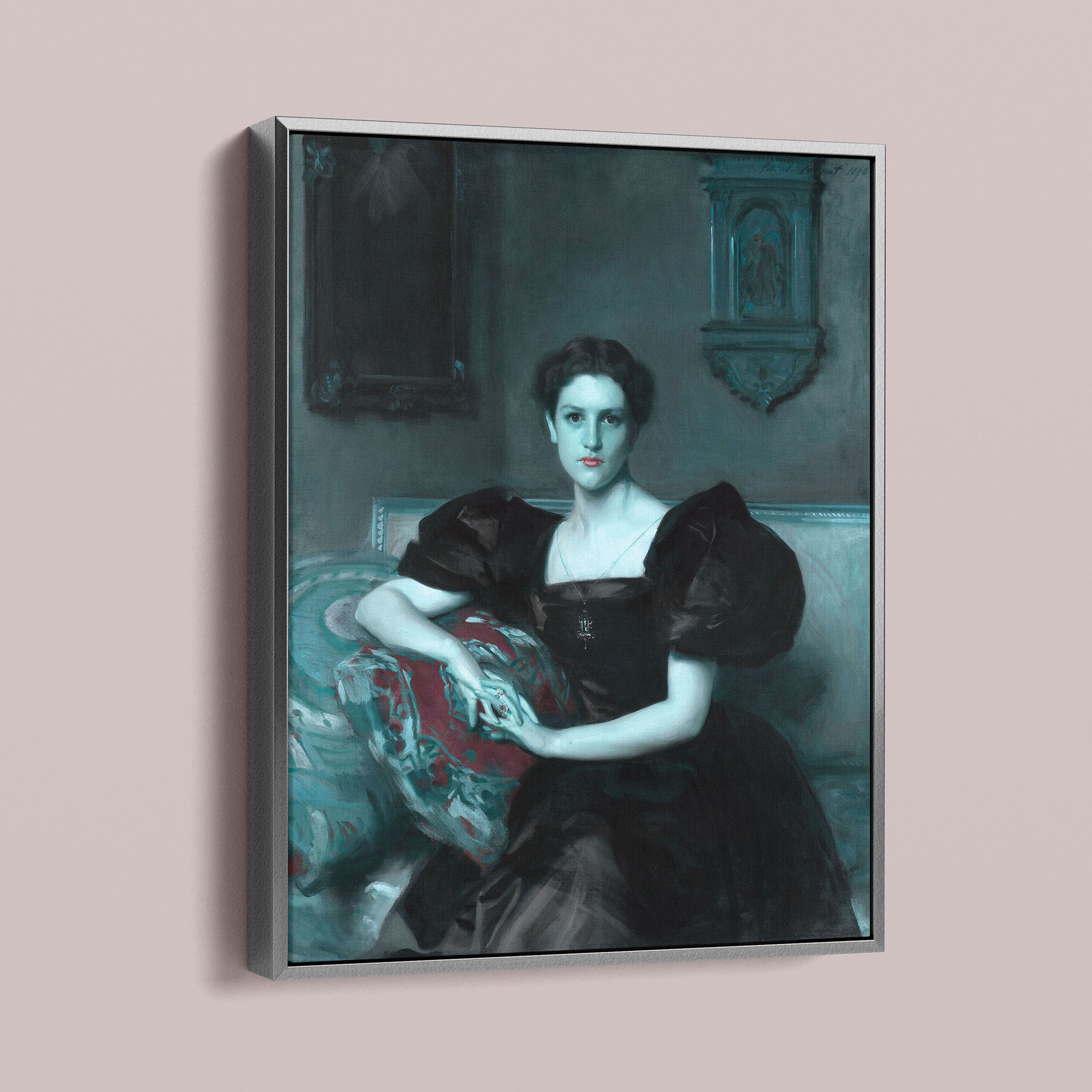 Ghostly - Blue Red with Vampire teeth