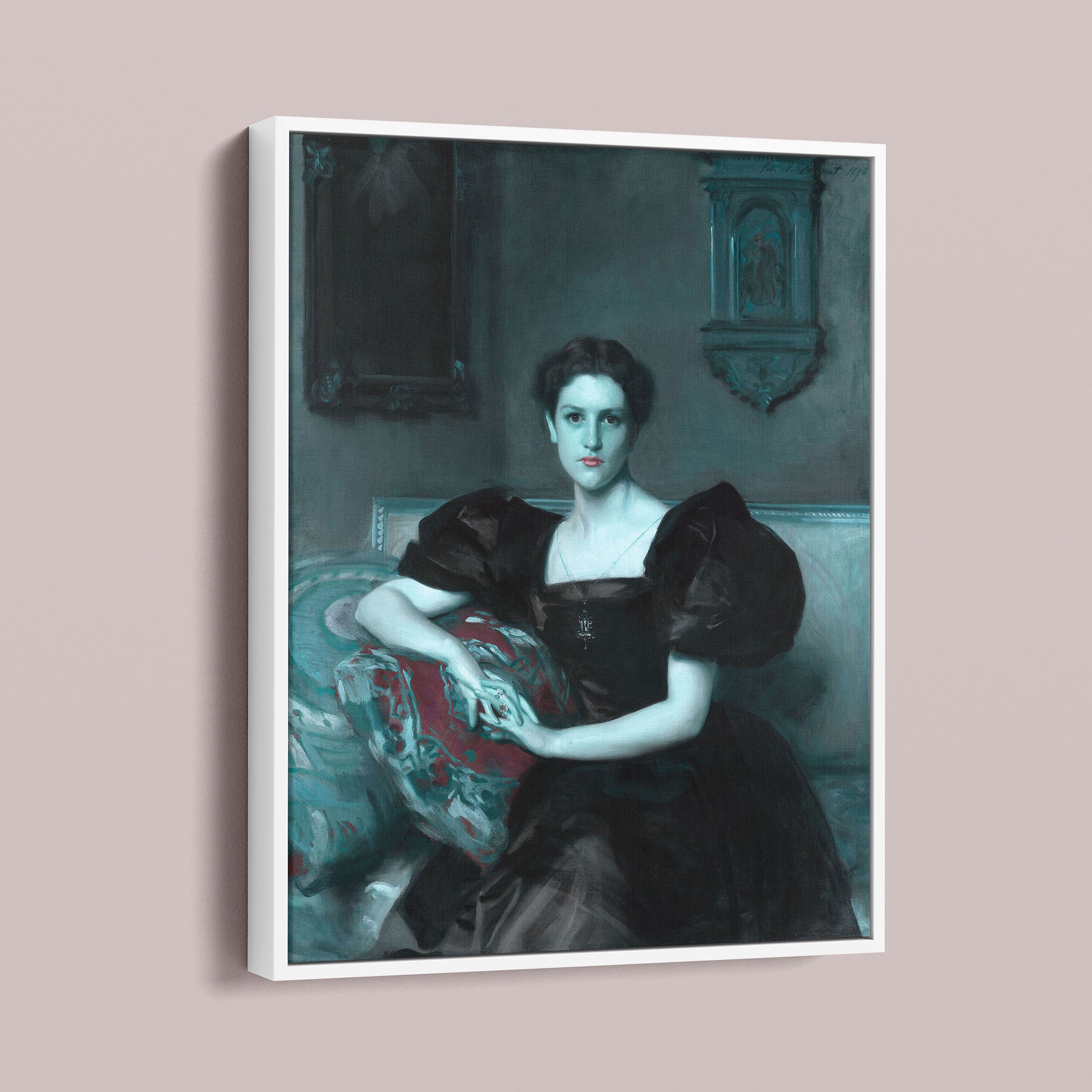 Ghostly - Blue Red with Vampire teeth