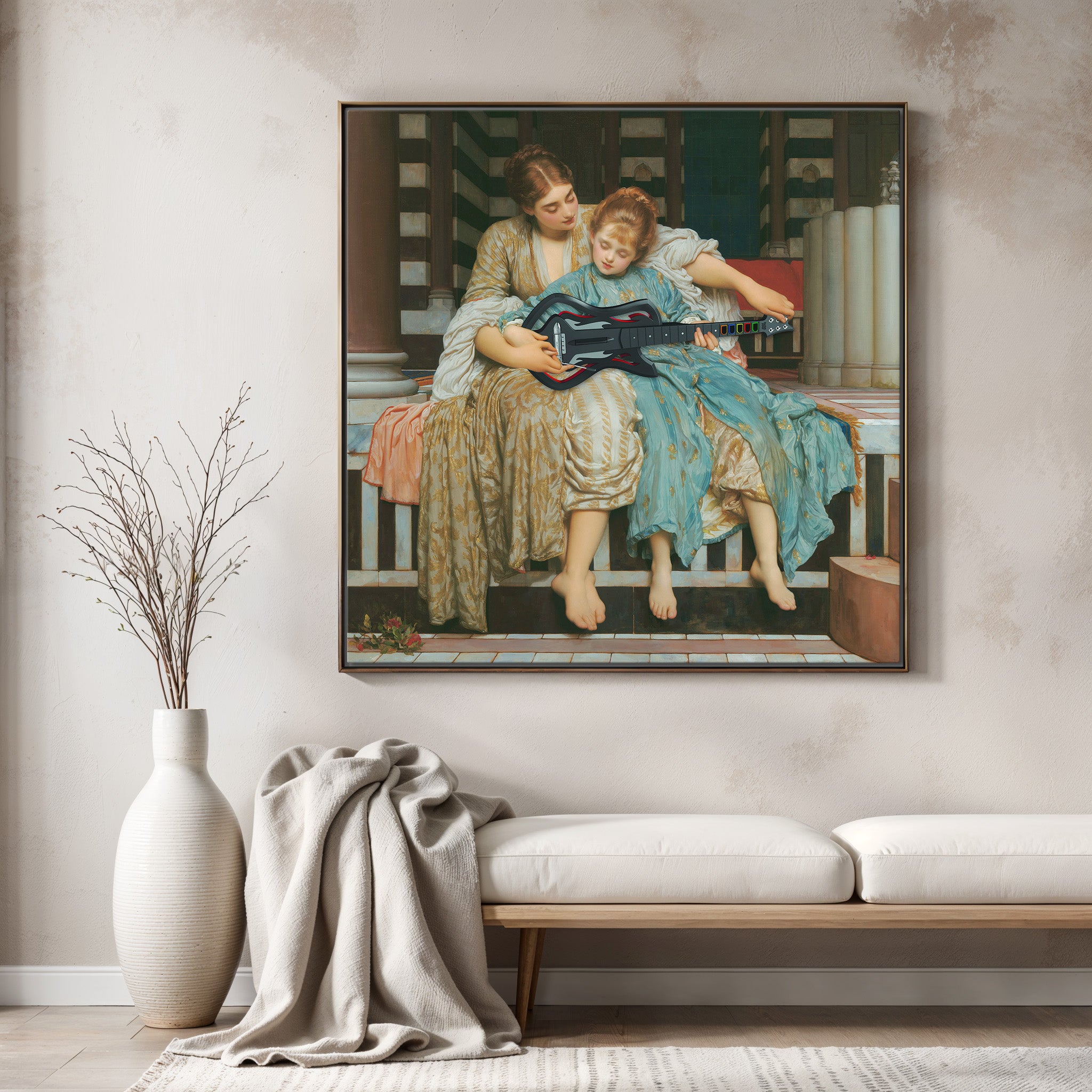 Guitar Hero Music Lesson Frederic Leighton 1877