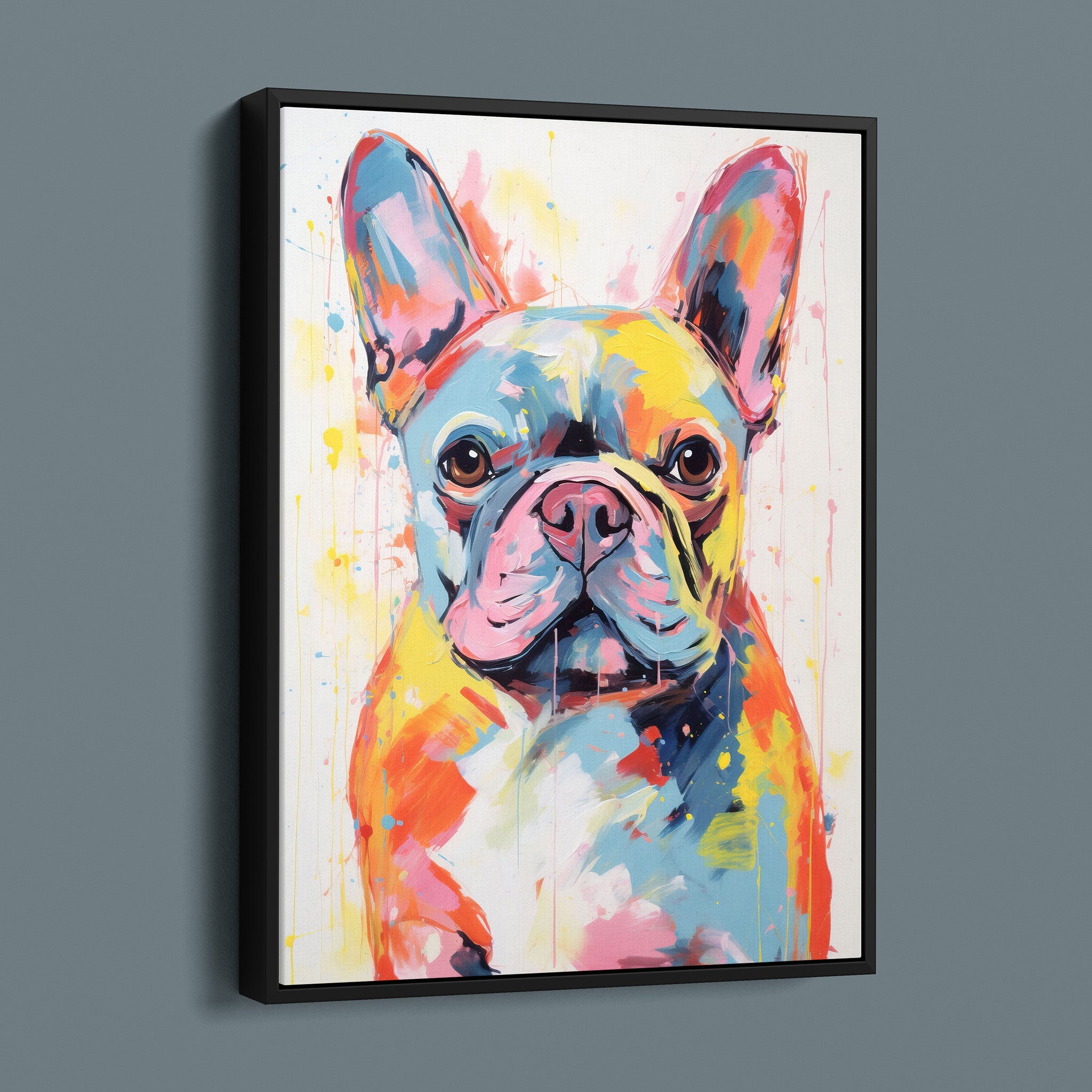 French Bulldo - Colorful Happy Puppy