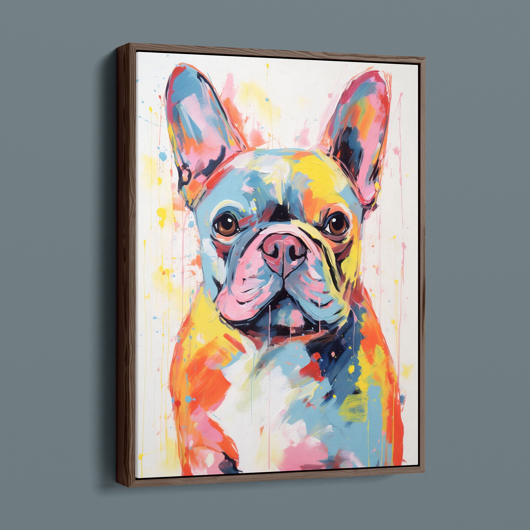 French Bulldo - Colorful Happy Puppy
