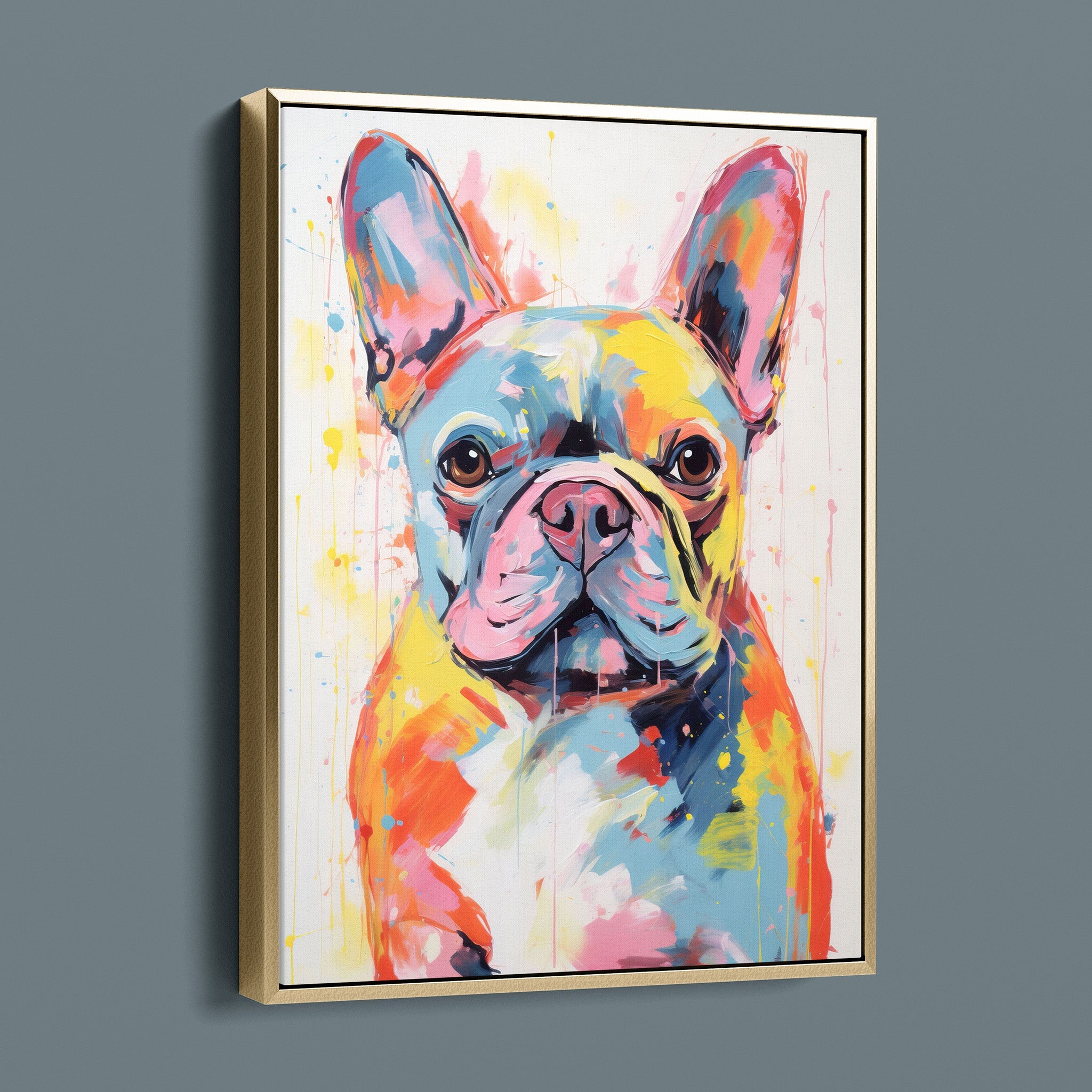 French Bulldo - Colorful Happy Puppy