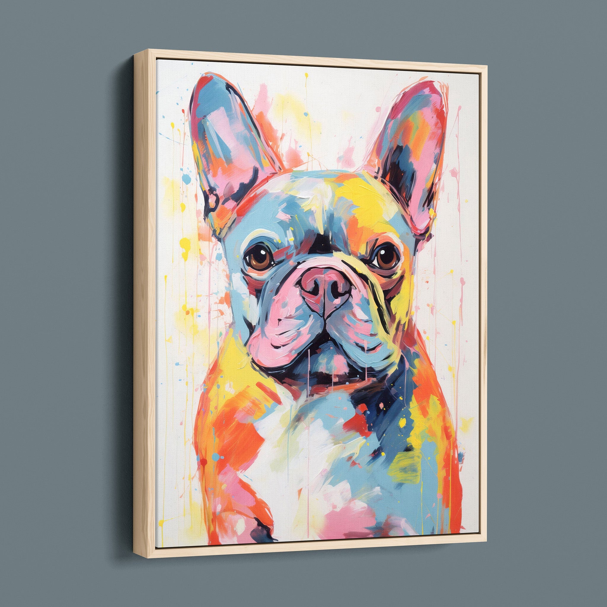 French Bulldo - Colorful Happy Puppy