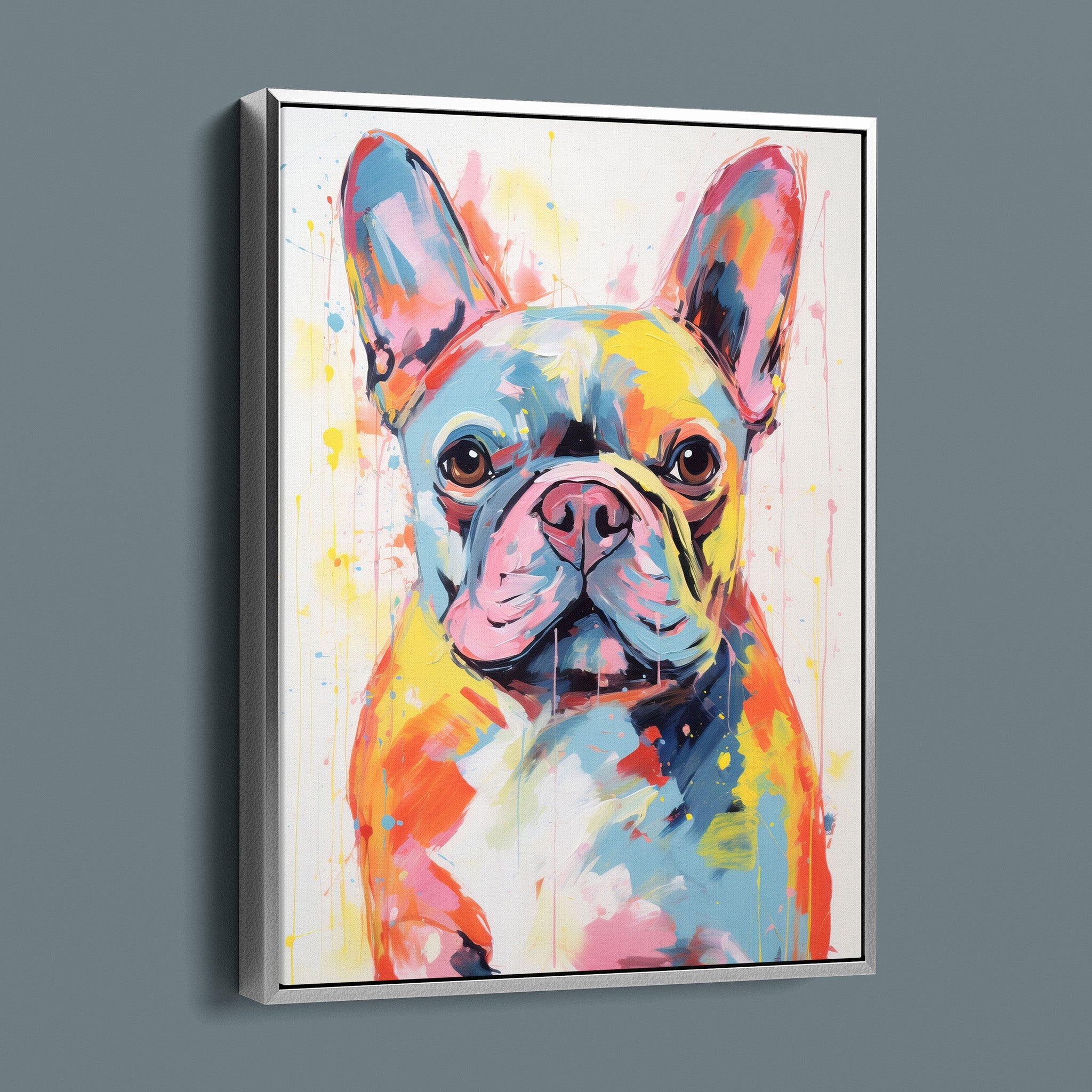 French Bulldo - Colorful Happy Puppy