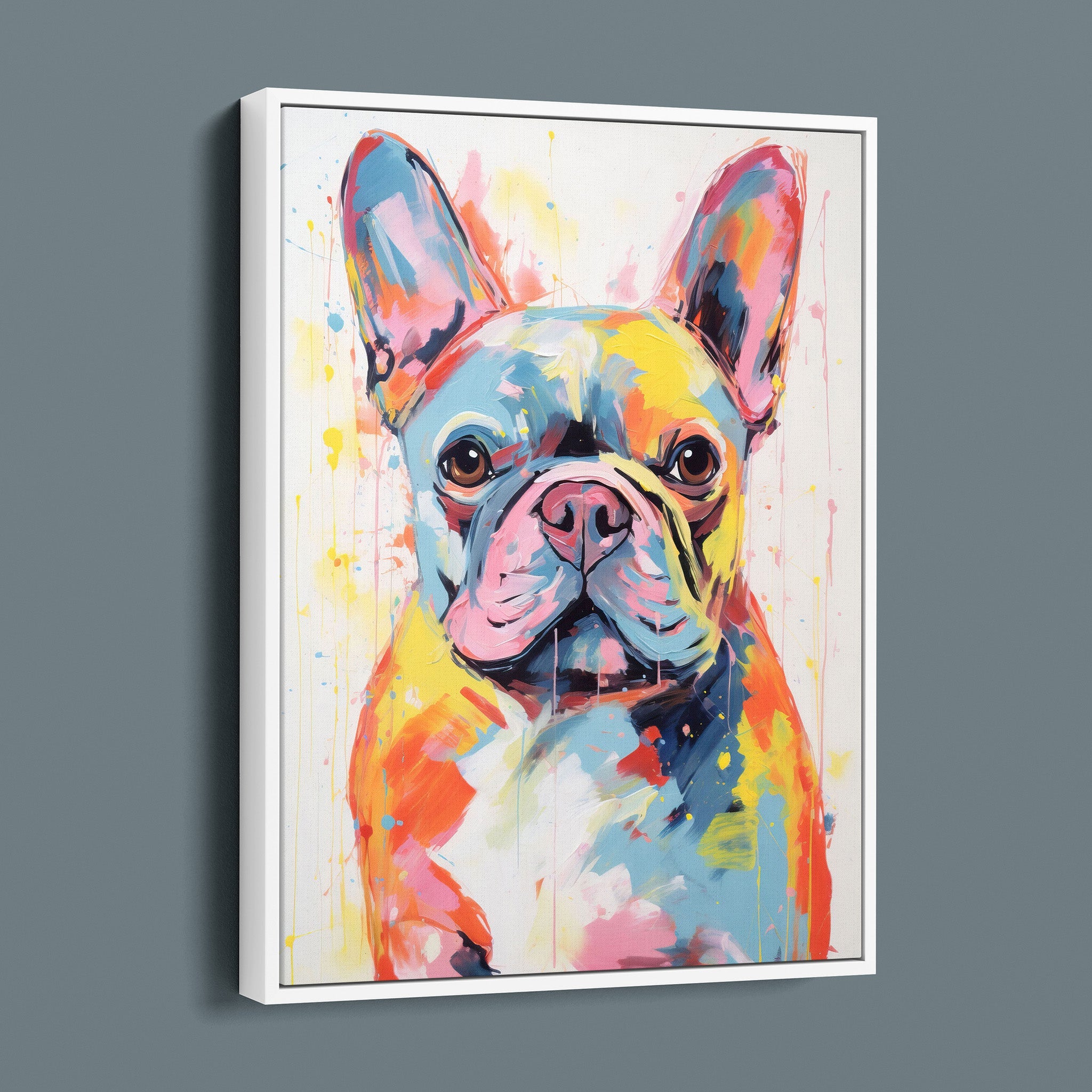French Bulldo - Colorful Happy Puppy