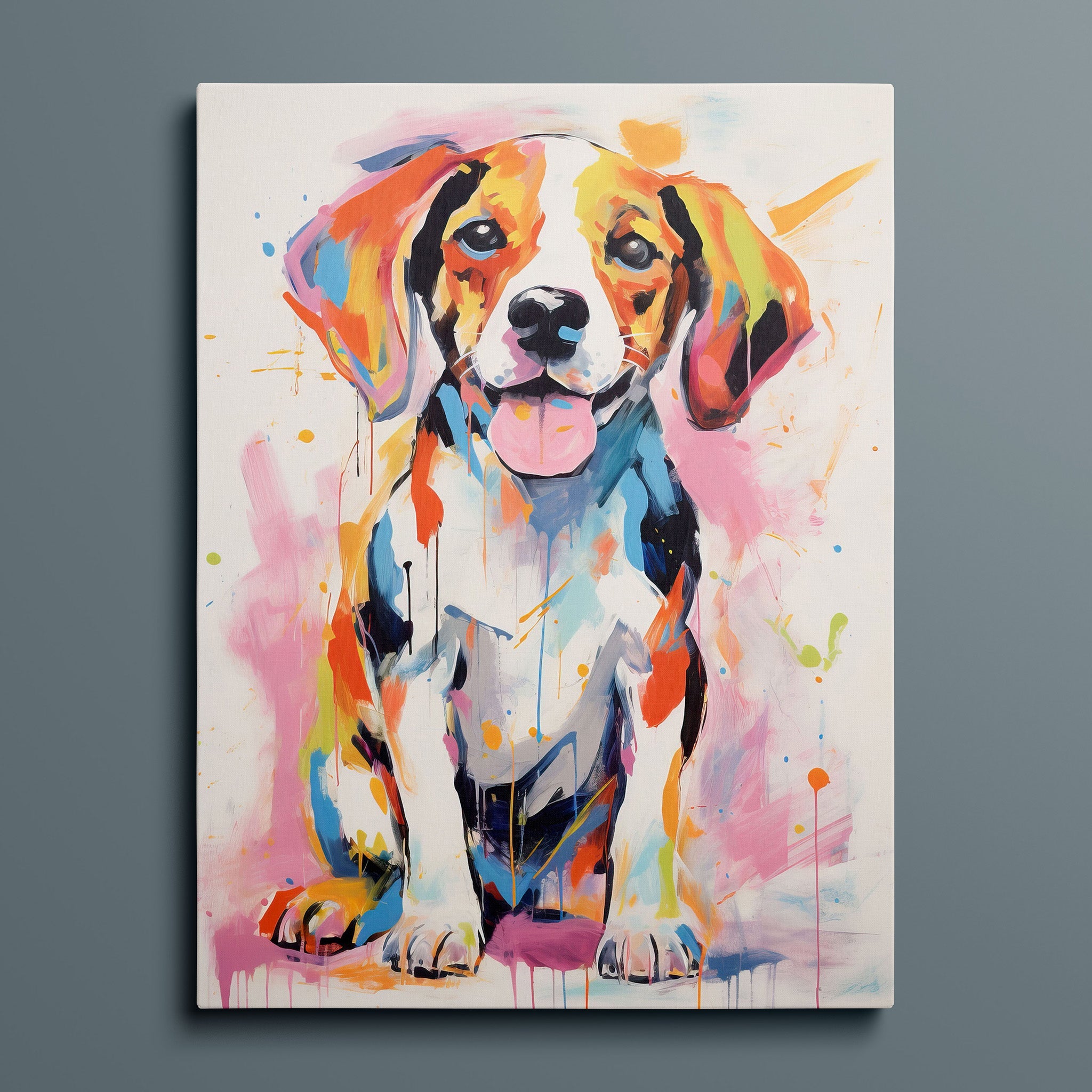 Beagle Delight - Bold Colorful Happy Puppy