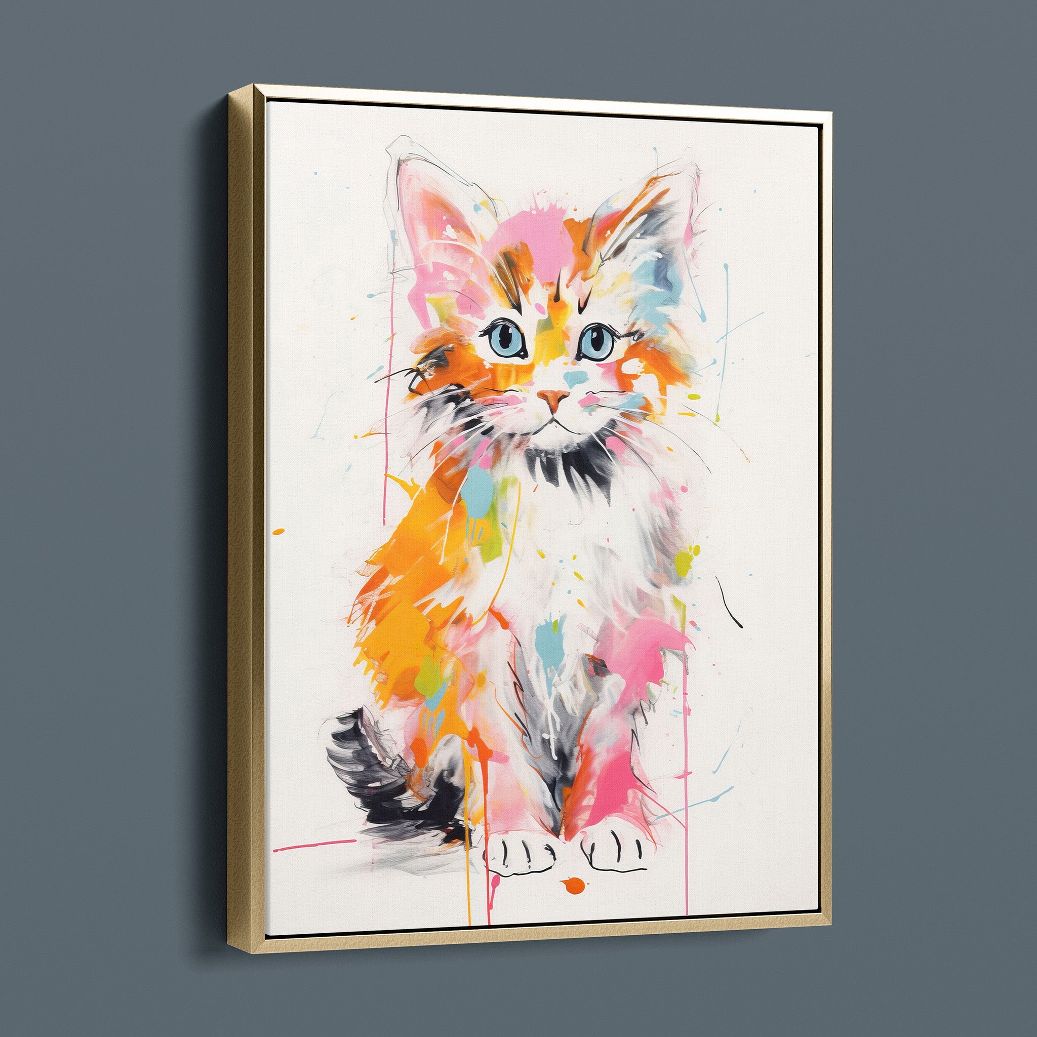 Copper Kitty - Bold Colorful Happy Cat