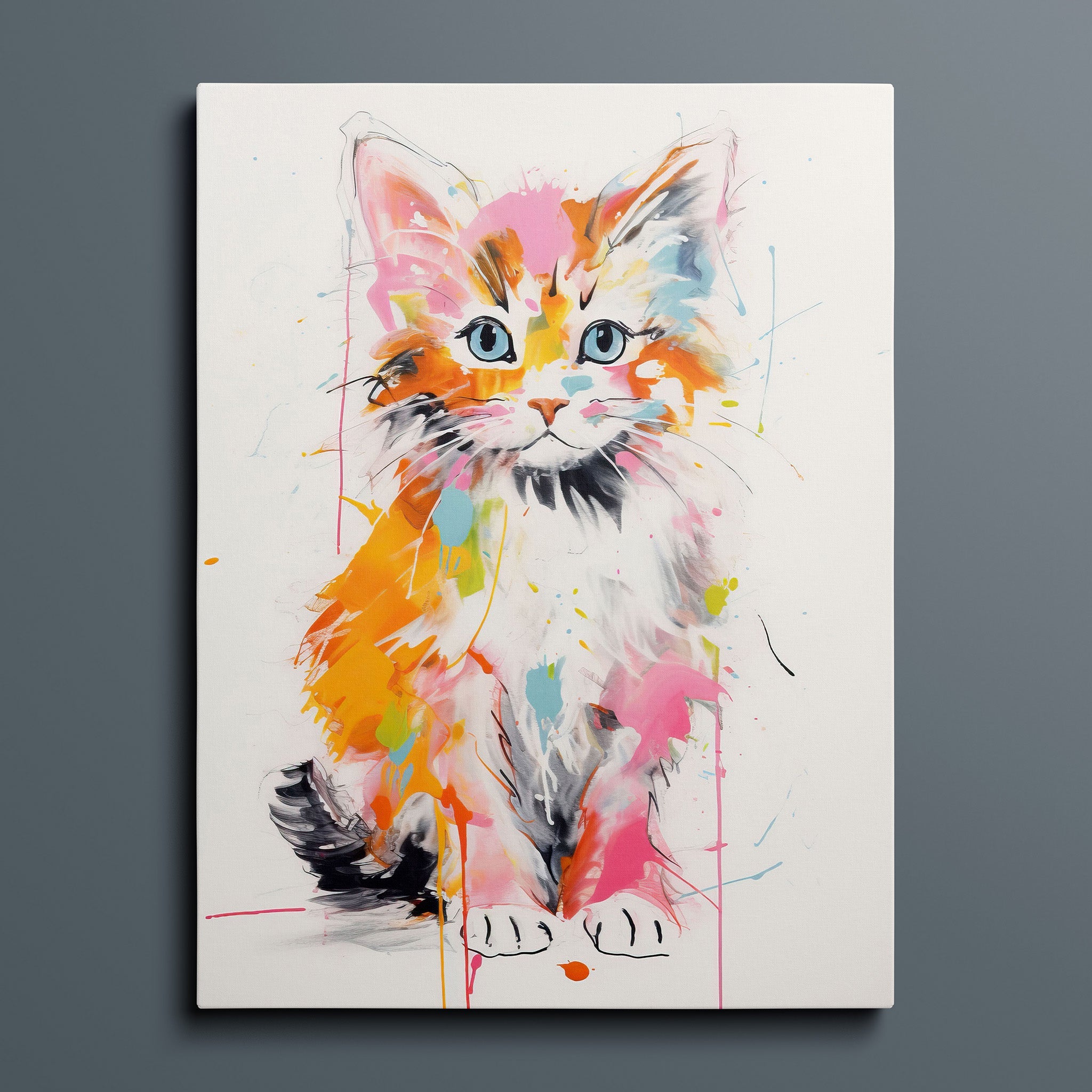 Copper Kitty - Bold Colorful Happy Cat