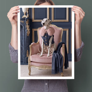 La Belle Dalmatienne fine art paper print, medium size
