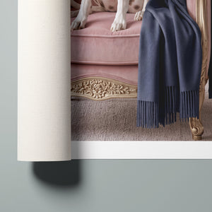 La Belle Dalmatienne rolled canvas print, alternate view