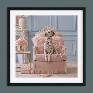 Dutchess framed fine art paper print in a black frame