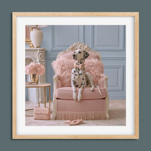 Dutchess framed fine art paper print in a natural light wood frame