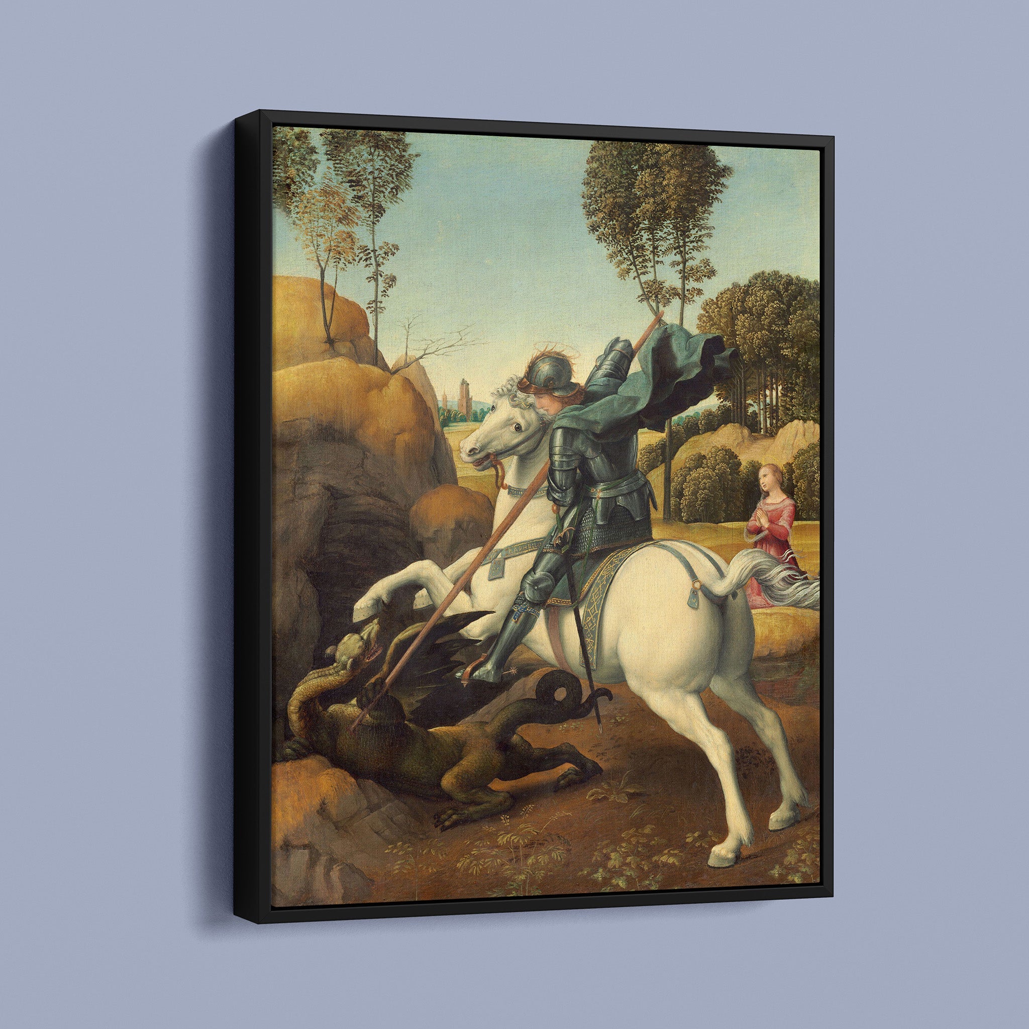 Saint George and the Dragon by Raphael