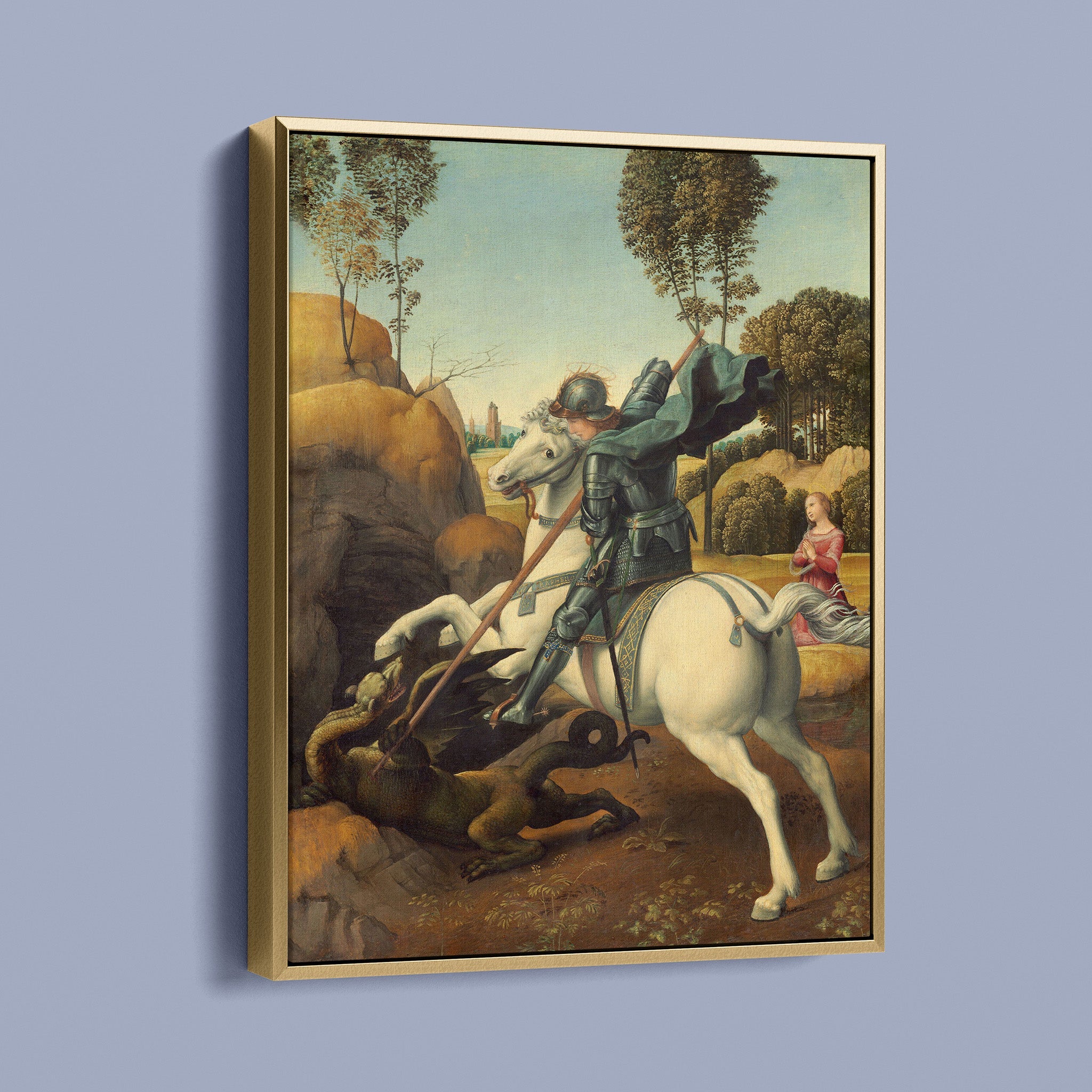 Saint George and the Dragon by Raphael