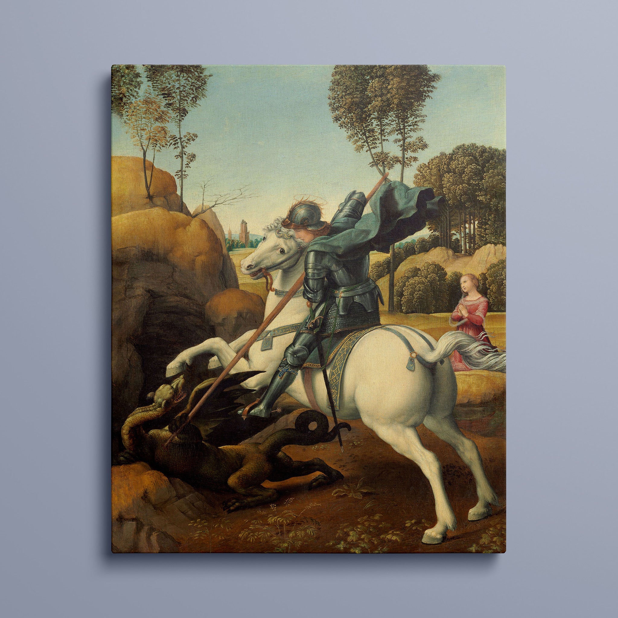 Saint George and the Dragon by Raphael