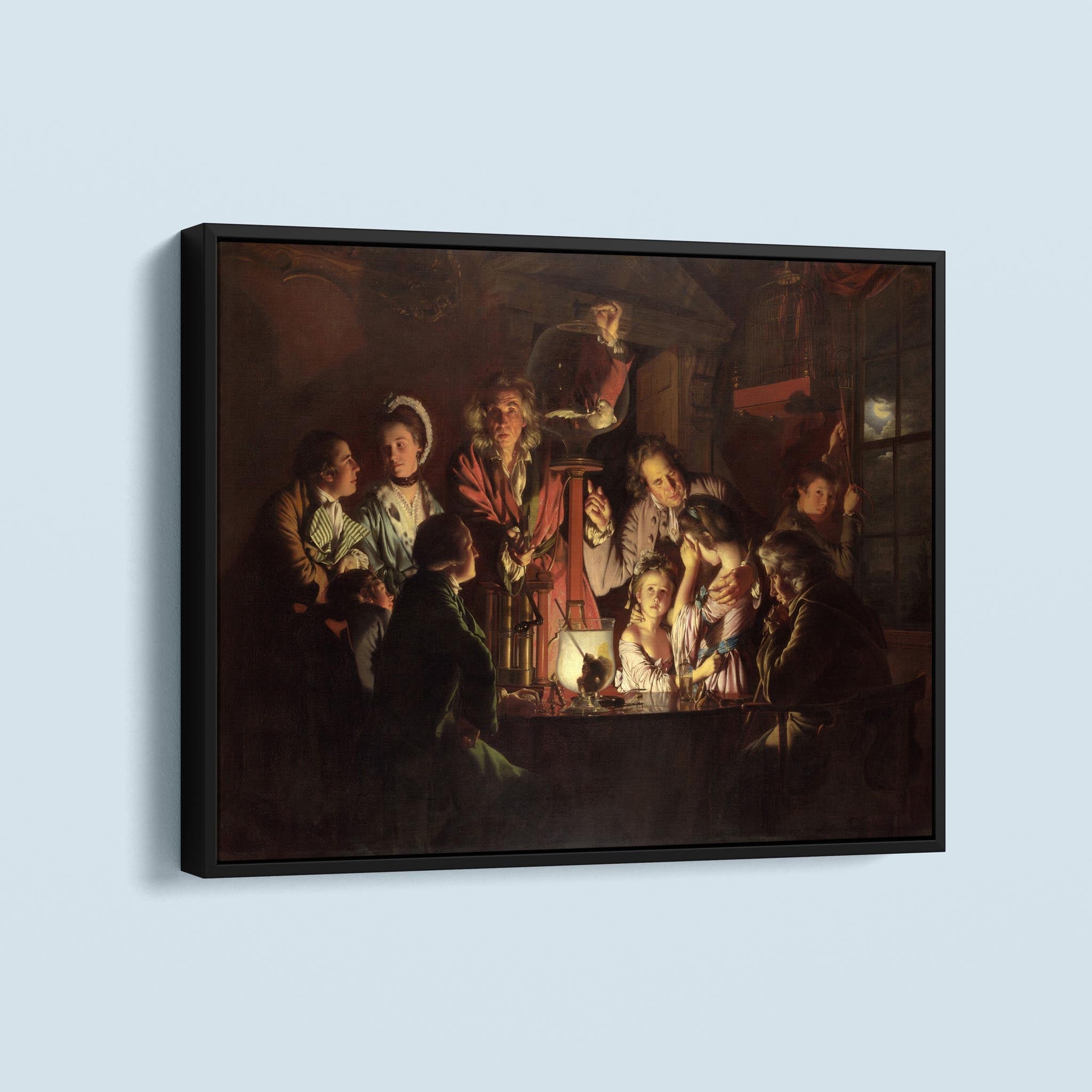 An Experiment on a Bird in an Air Pump by Joseph Wright of Derby