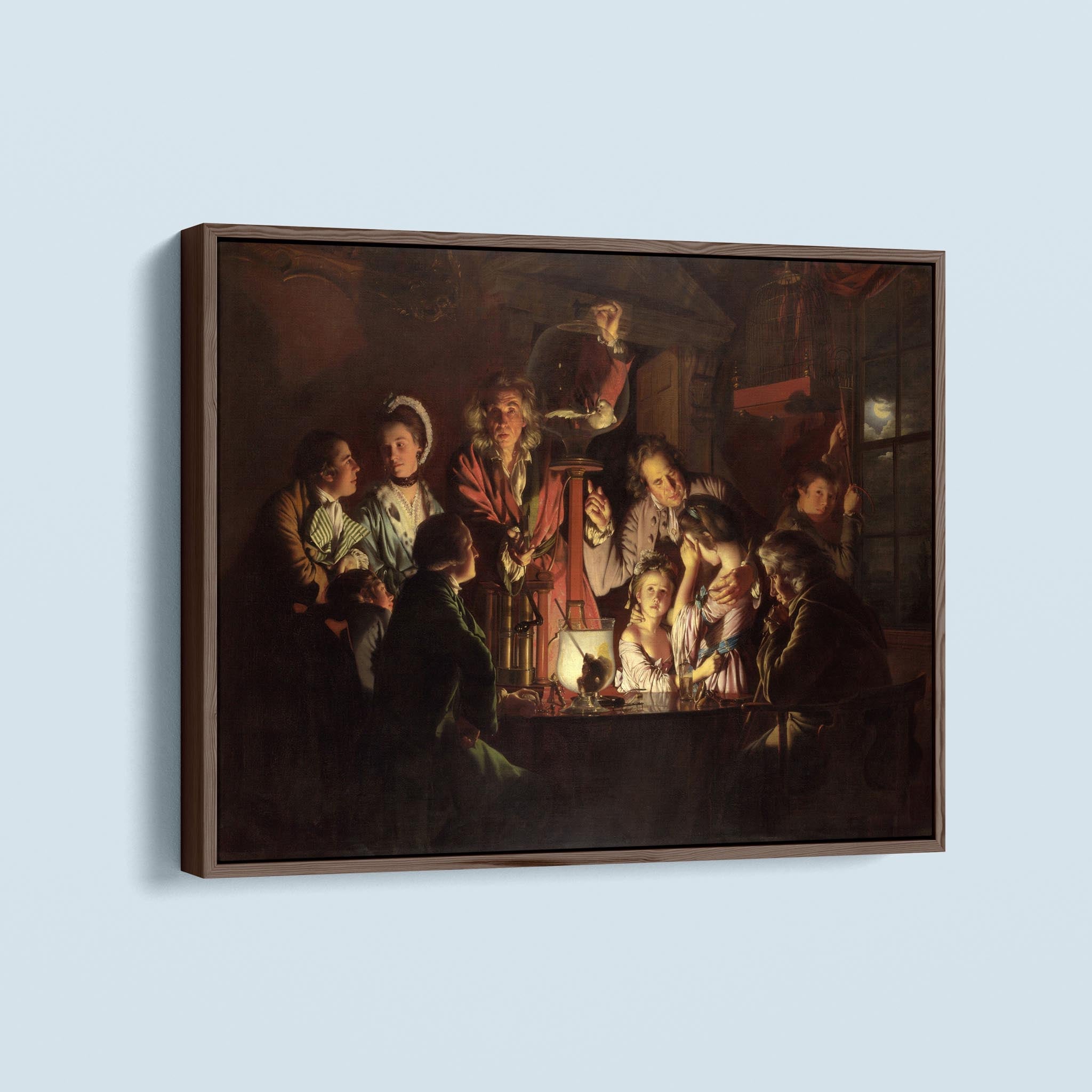 An Experiment on a Bird in an Air Pump by Joseph Wright of Derby