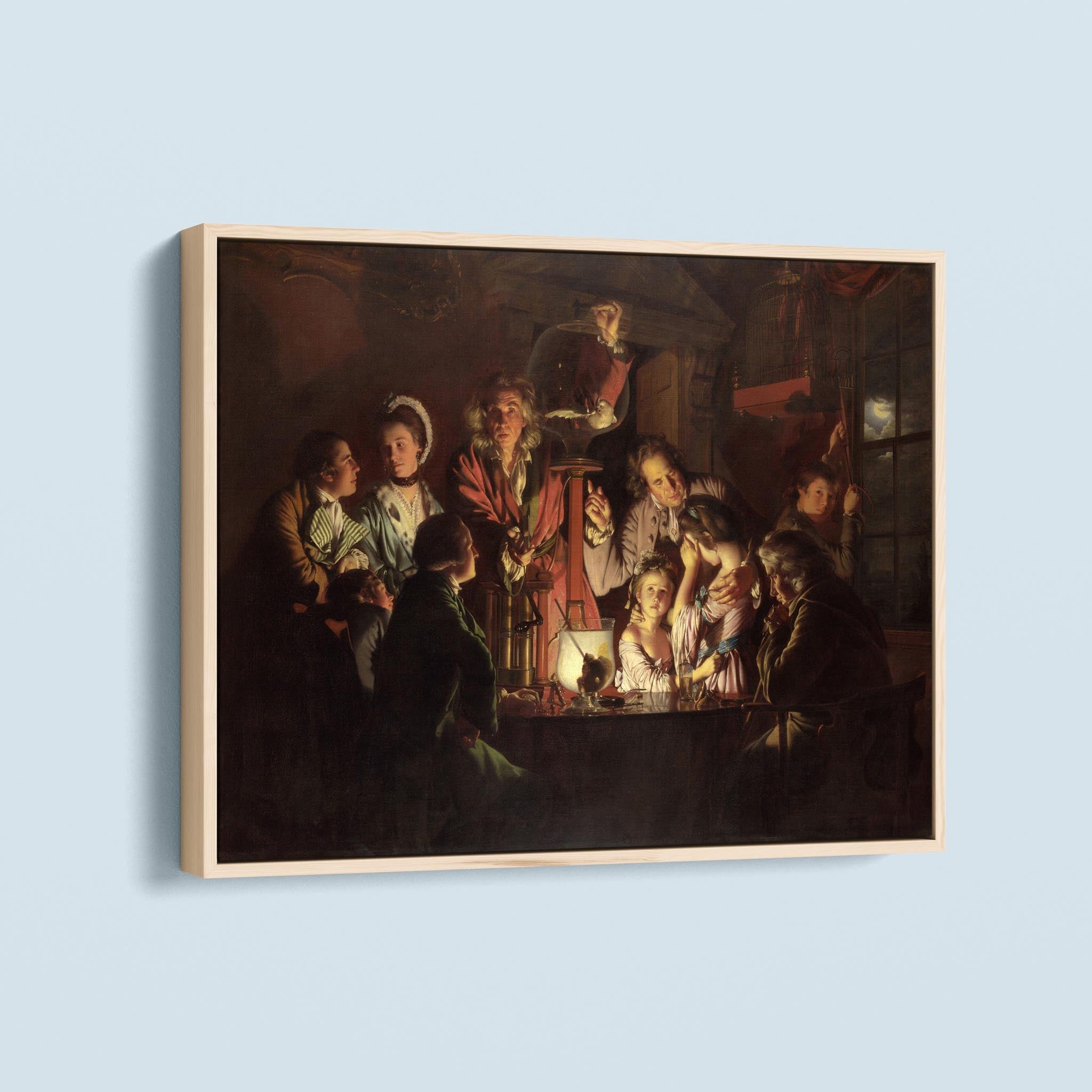 An Experiment on a Bird in an Air Pump by Joseph Wright of Derby