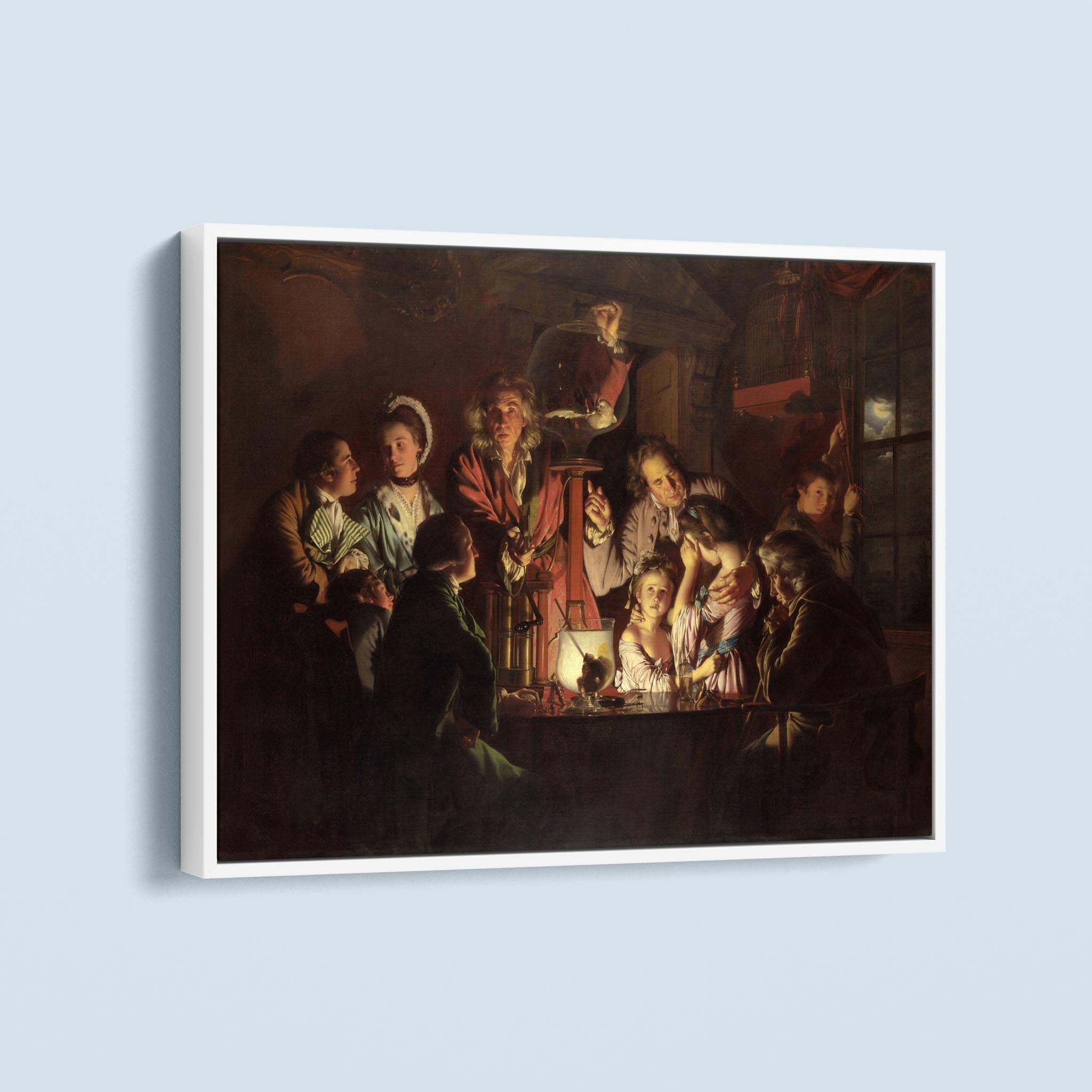 An Experiment on a Bird in an Air Pump by Joseph Wright of Derby