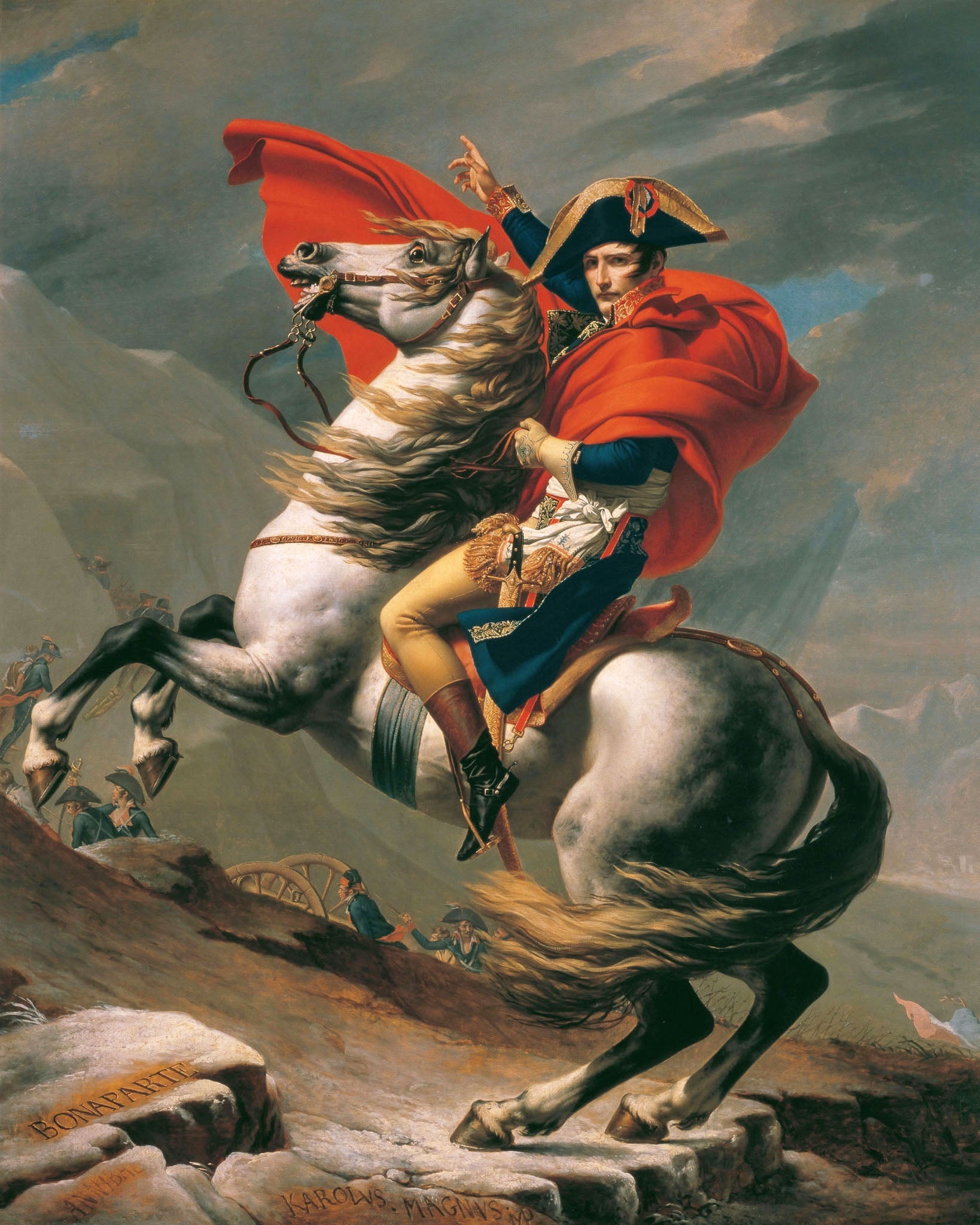 Napoleon at the Great St. Bernard by Jacques-Louis David