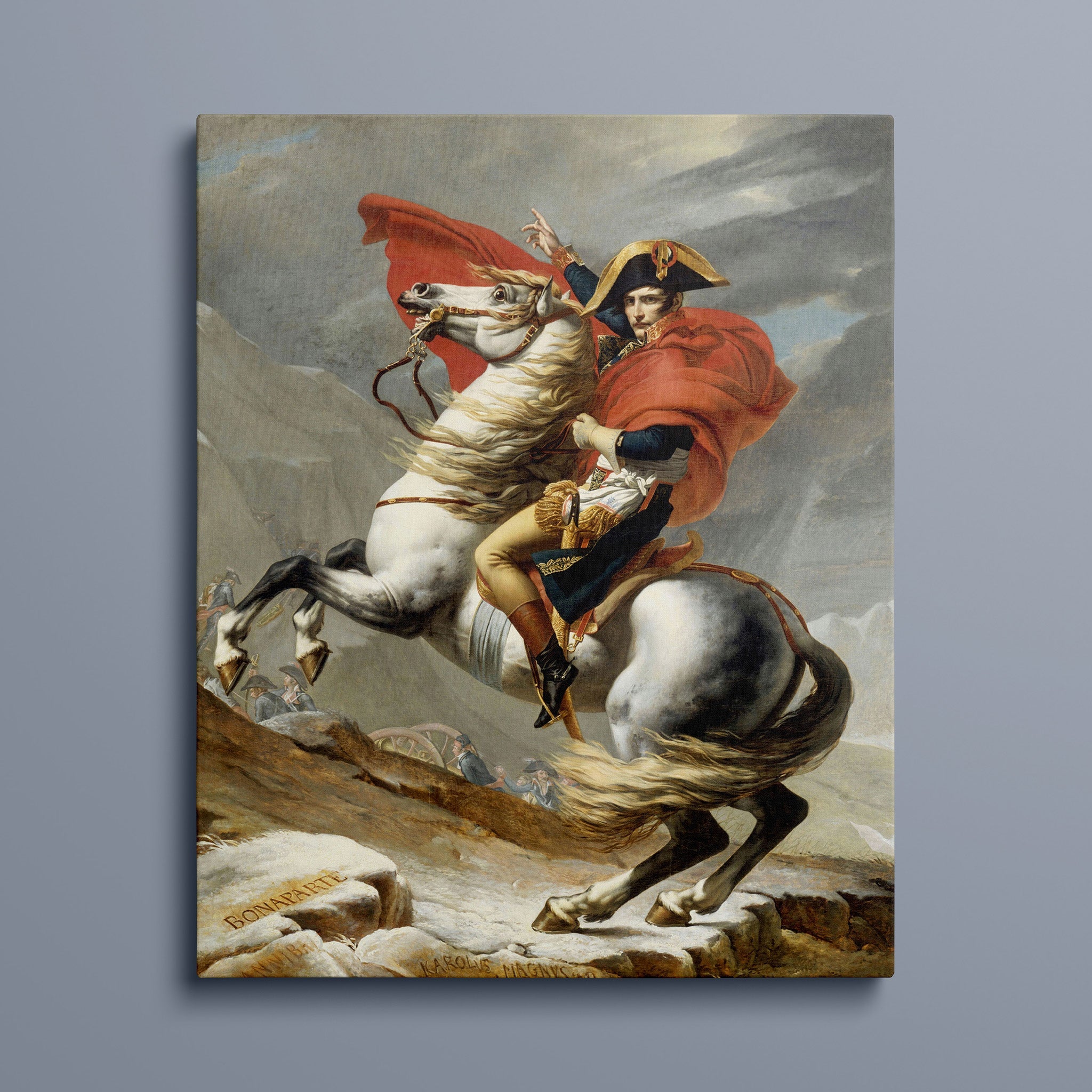 Bonaparte Crossing the Grand Saint-Bernard Pass 20 May 1800 by Jacques Louis David