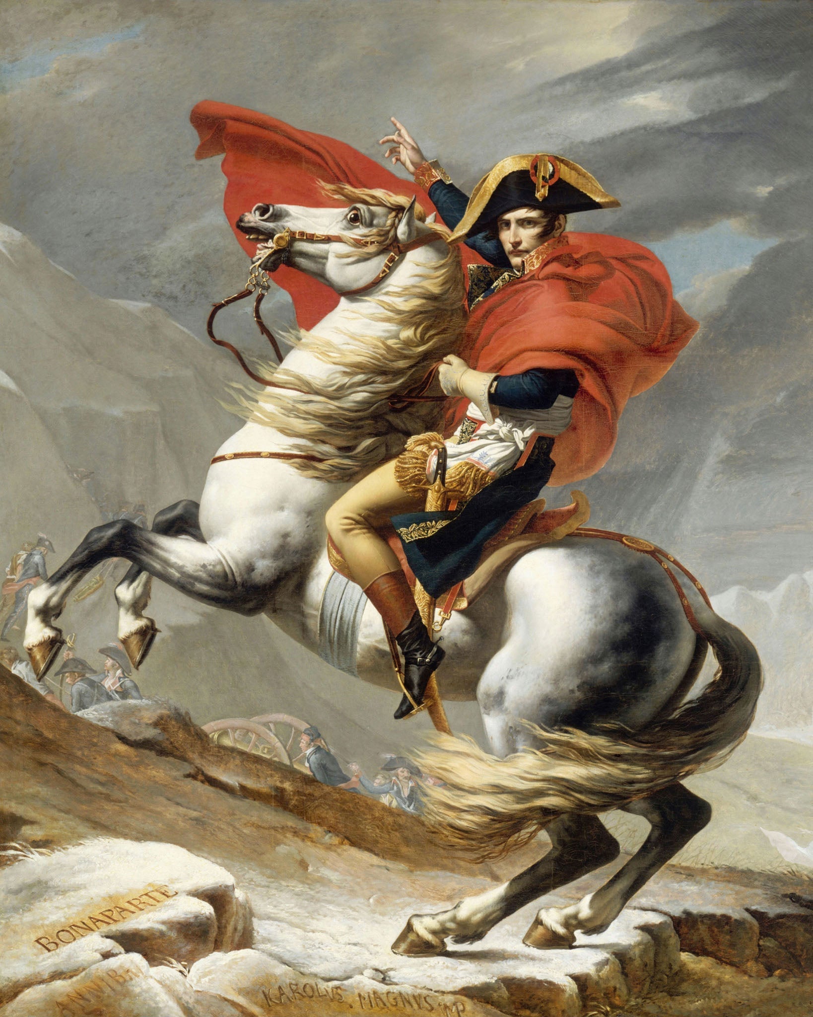 Bonaparte Crossing the Grand Saint-Bernard Pass 20 May 1800 by Jacques Louis David