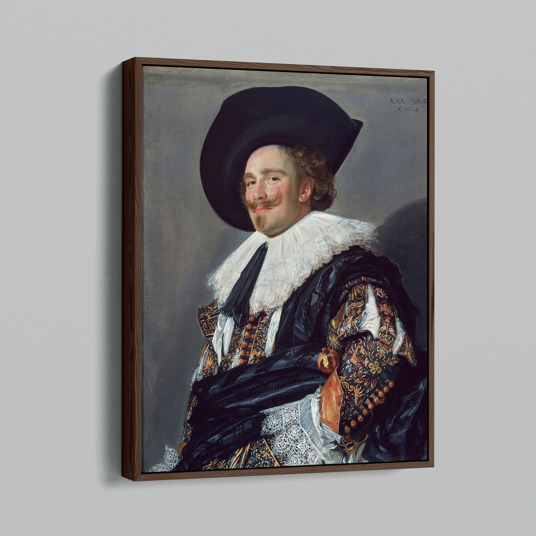 The Laughing Cavalier - Cavalier Soldier by Hals - Enhanced