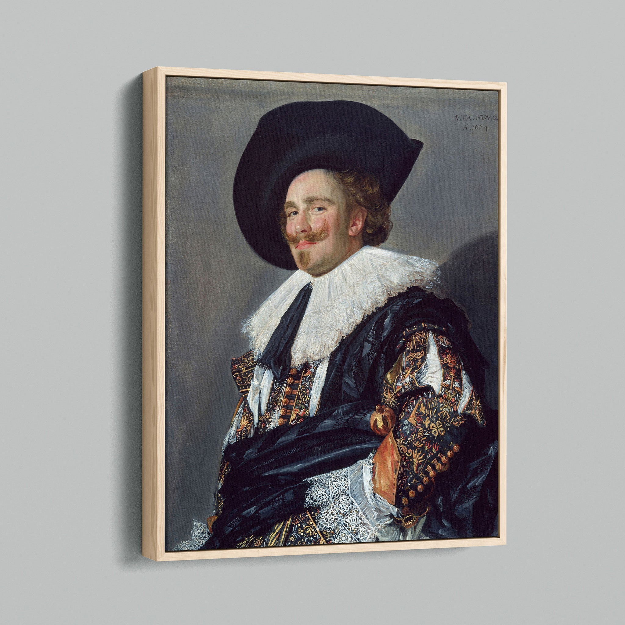 The Laughing Cavalier - Cavalier Soldier by Hals - Enhanced