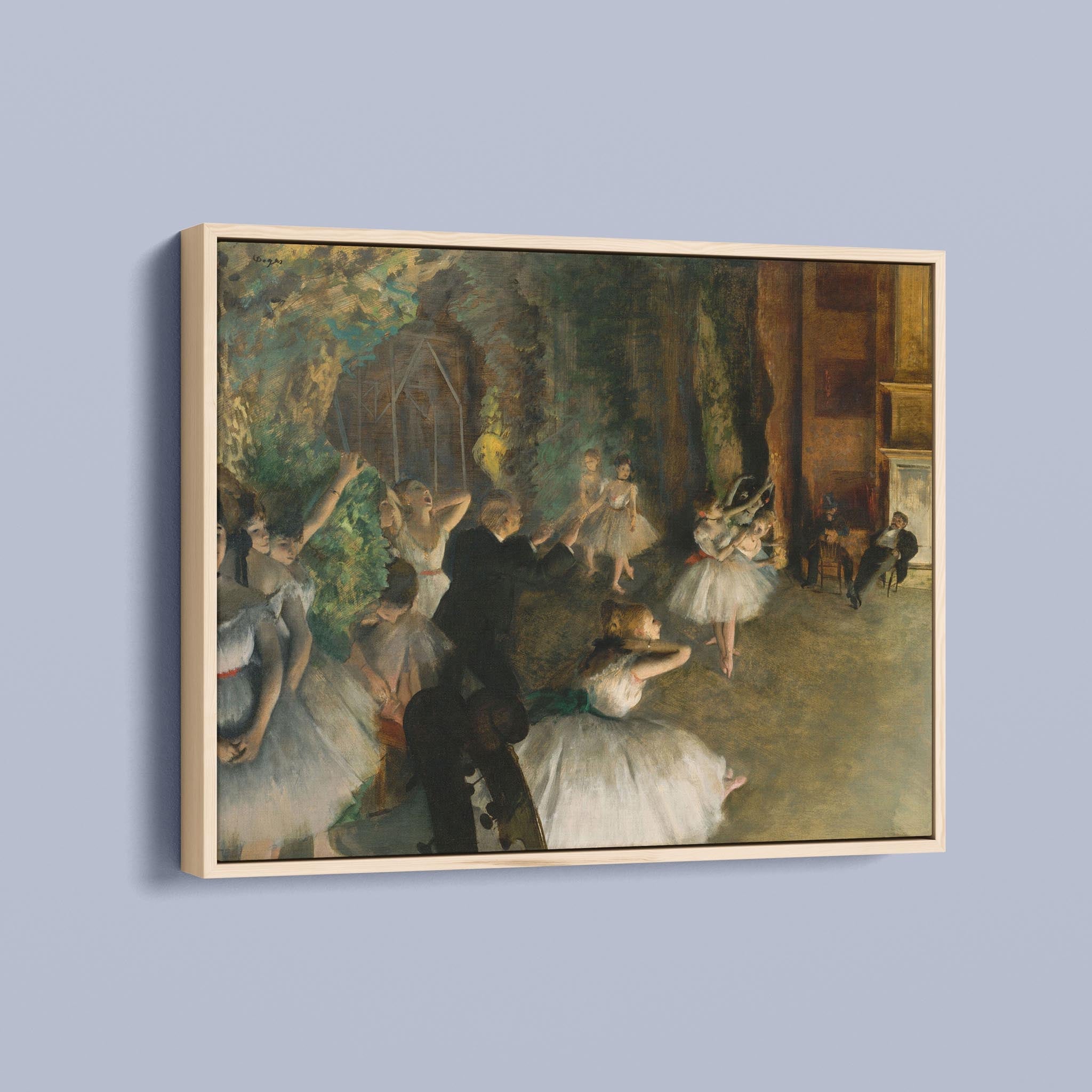 The Rehearsal of the Ballet Onstage by Edgar Degas