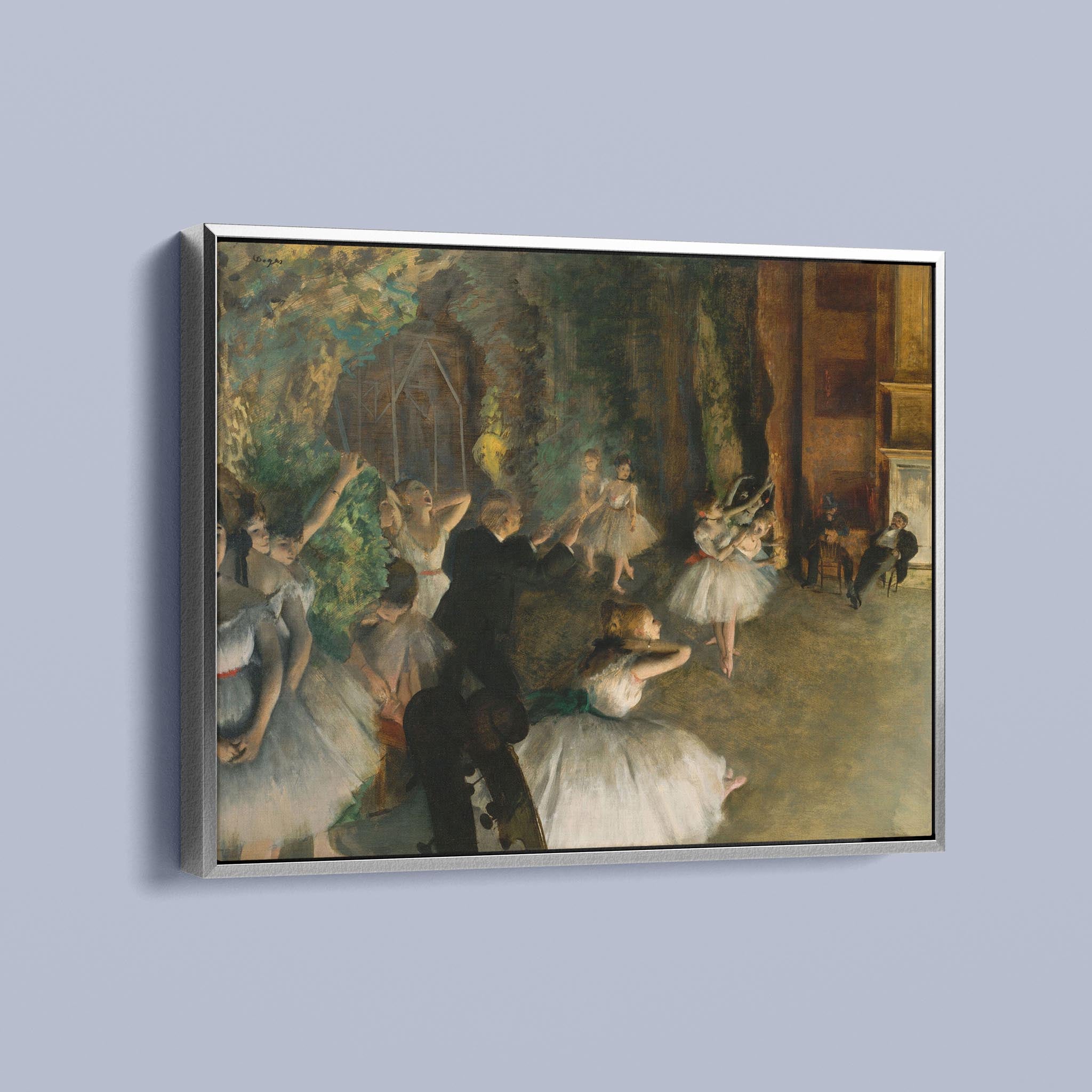 The Rehearsal of the Ballet Onstage by Edgar Degas
