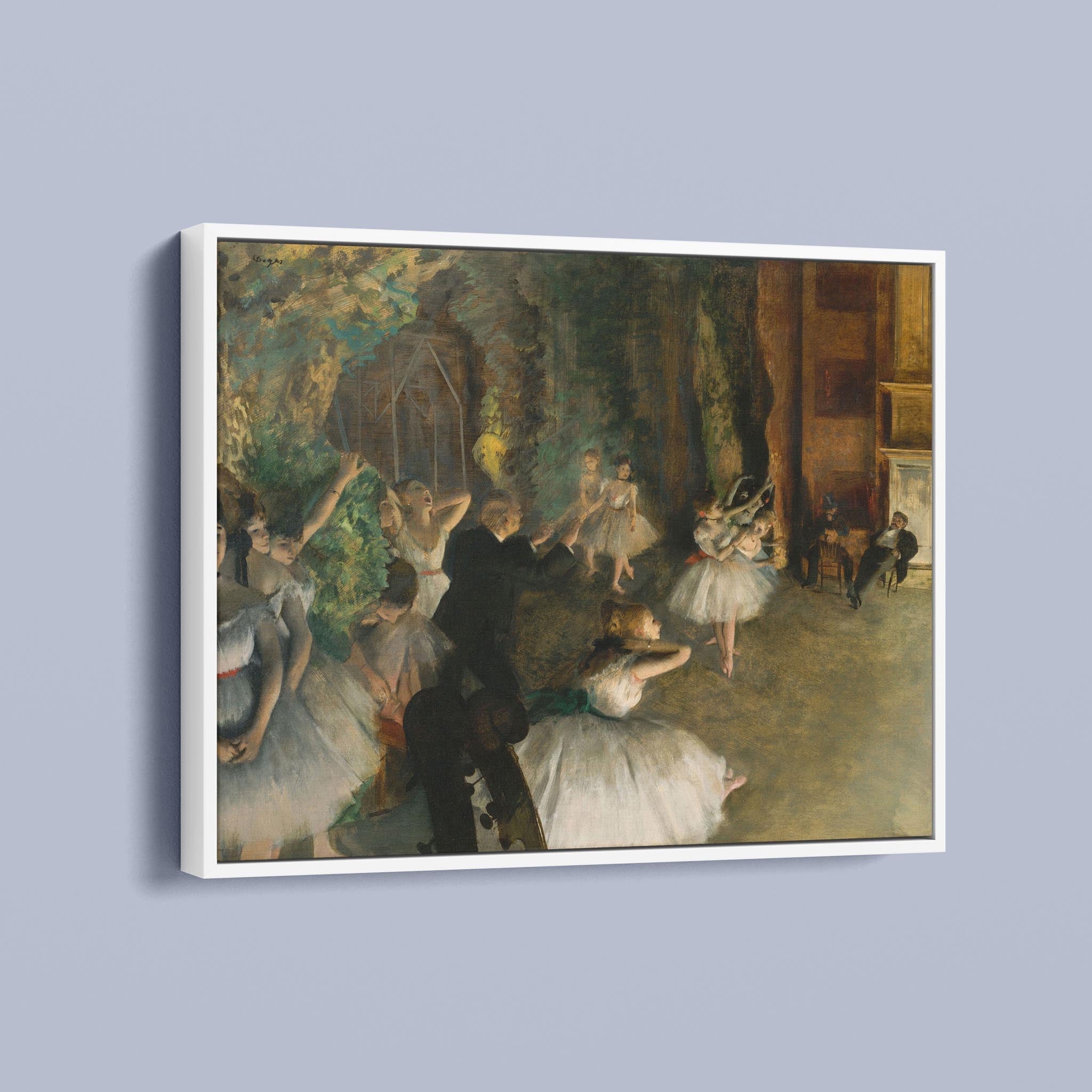 The Rehearsal of the Ballet Onstage by Edgar Degas