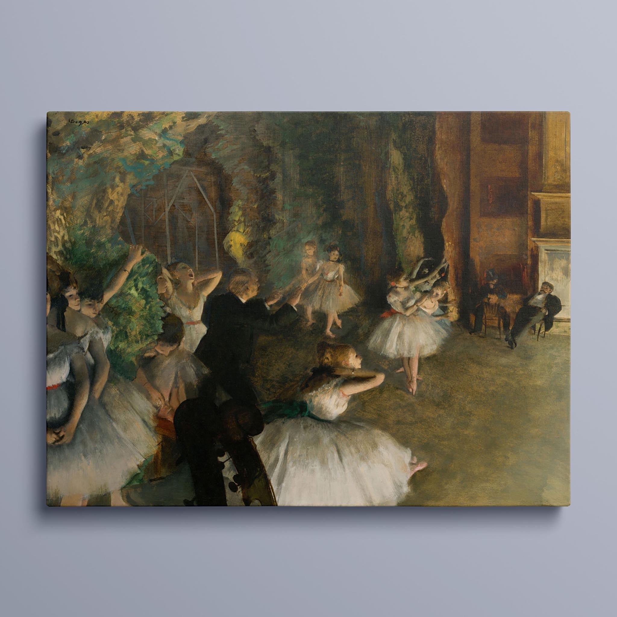 The Rehearsal of the Ballet Onstage by Edgar Degas
