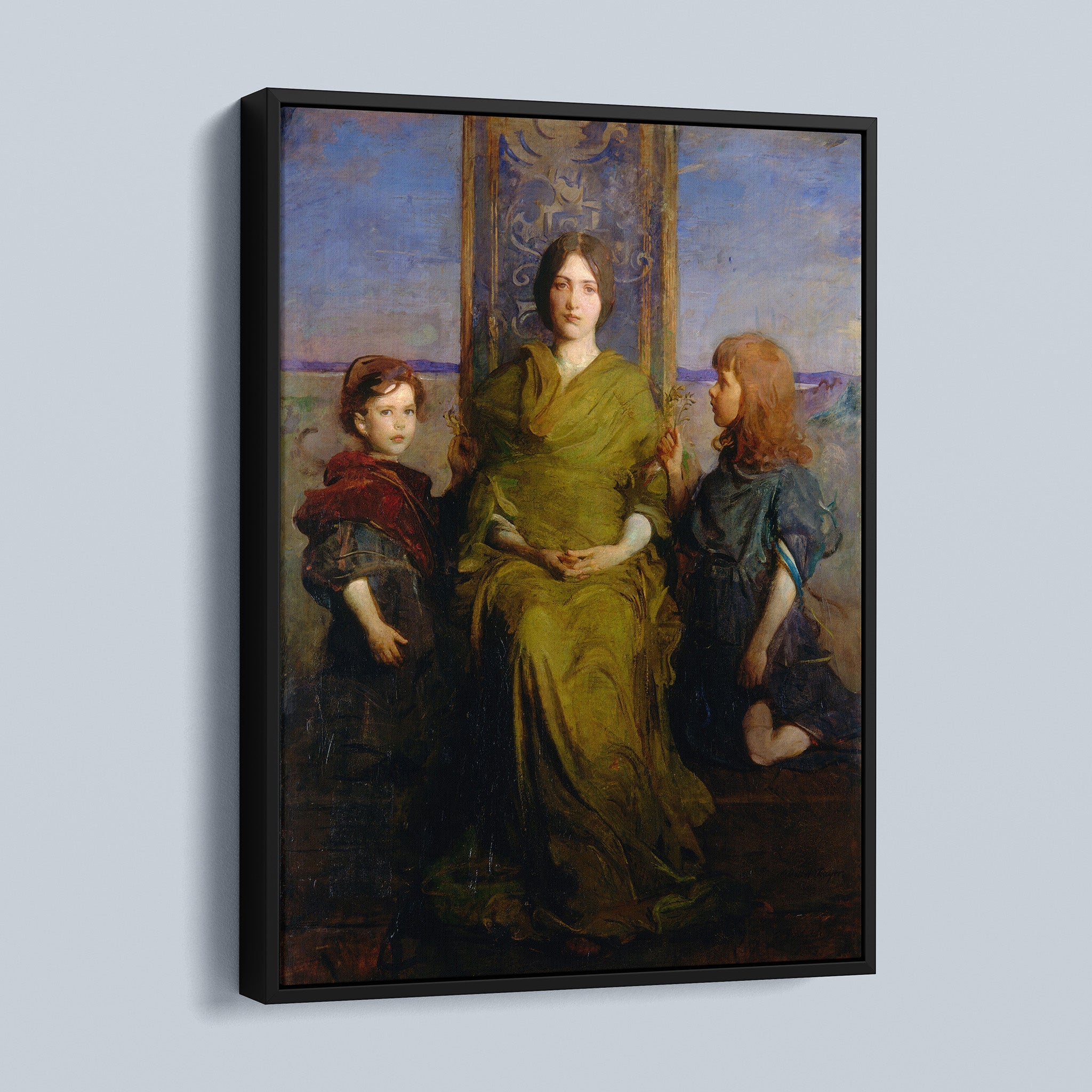 My Children - Mary, Gerald, and Gladys Thayer by Abbot Handerson Thayer