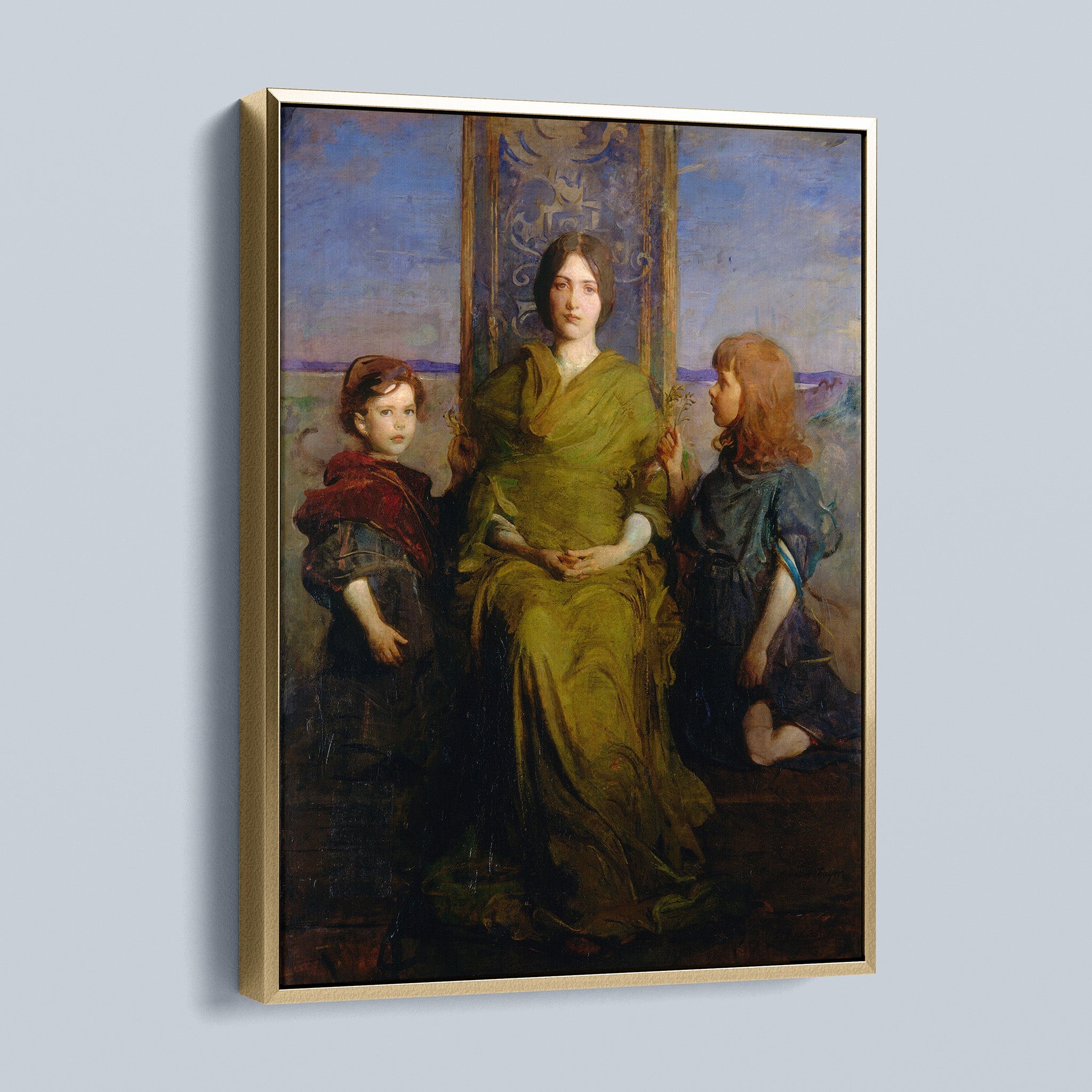 My Children - Mary, Gerald, and Gladys Thayer by Abbot Handerson Thayer
