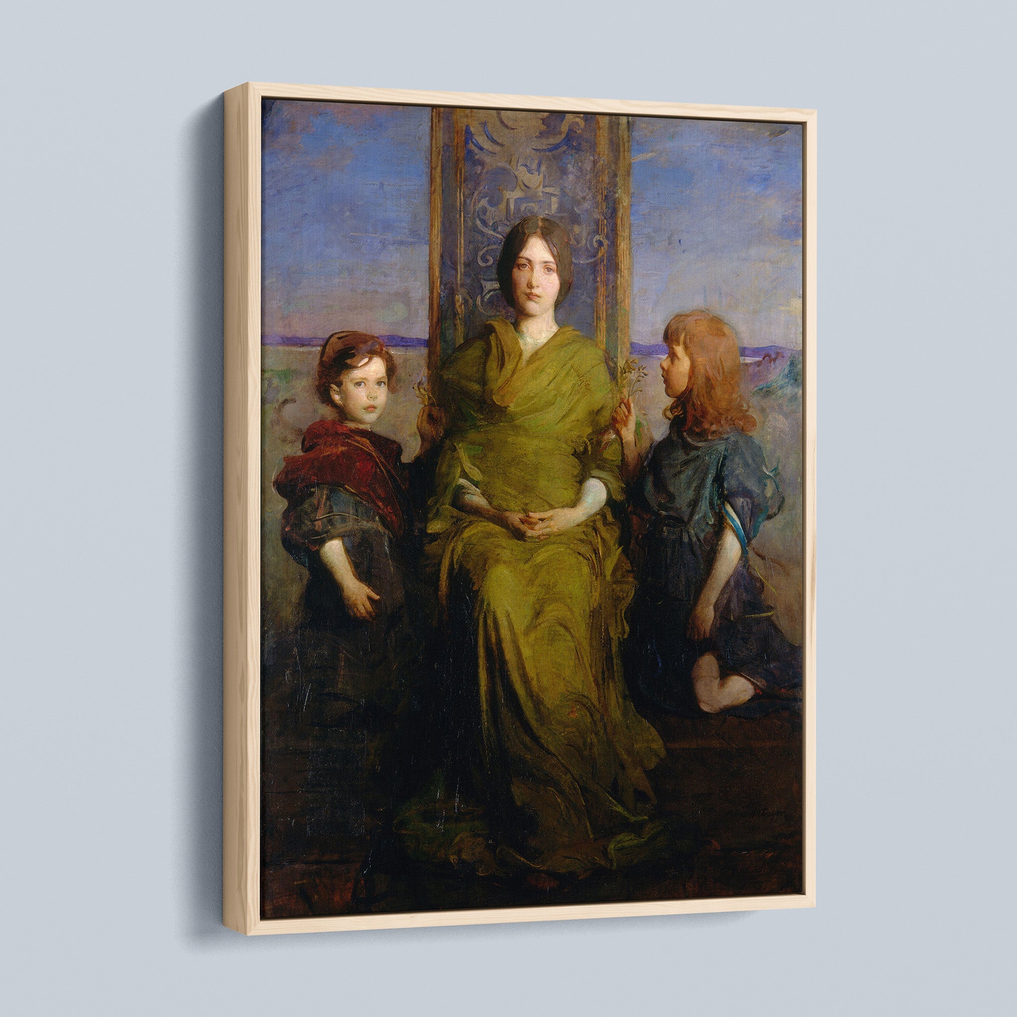 My Children - Mary, Gerald, and Gladys Thayer by Abbot Handerson Thayer
