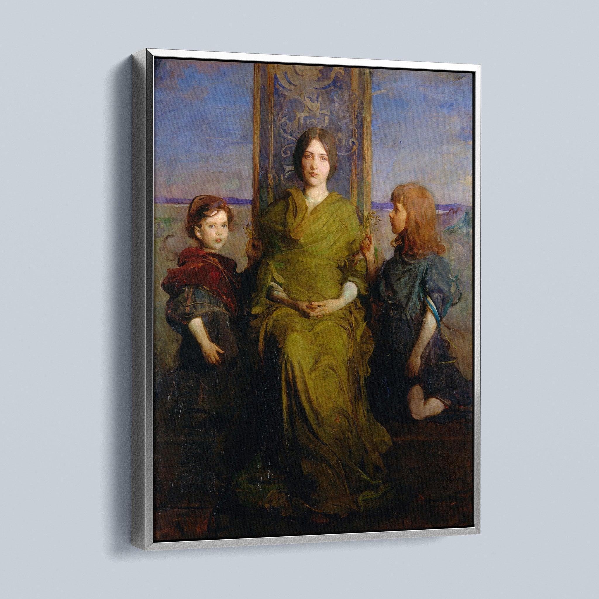 My Children - Mary, Gerald, and Gladys Thayer by Abbot Handerson Thayer