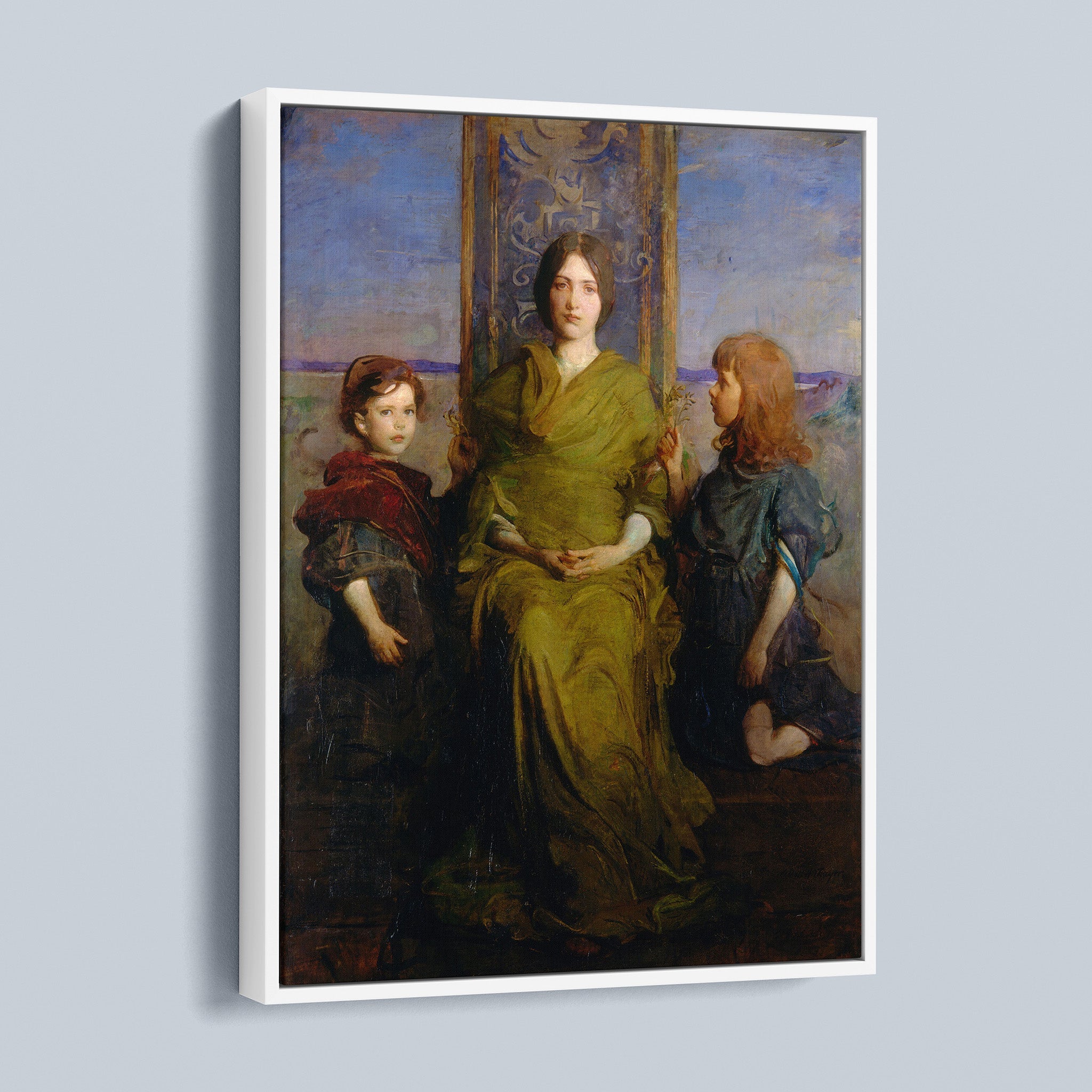 My Children - Mary, Gerald, and Gladys Thayer by Abbot Handerson Thayer