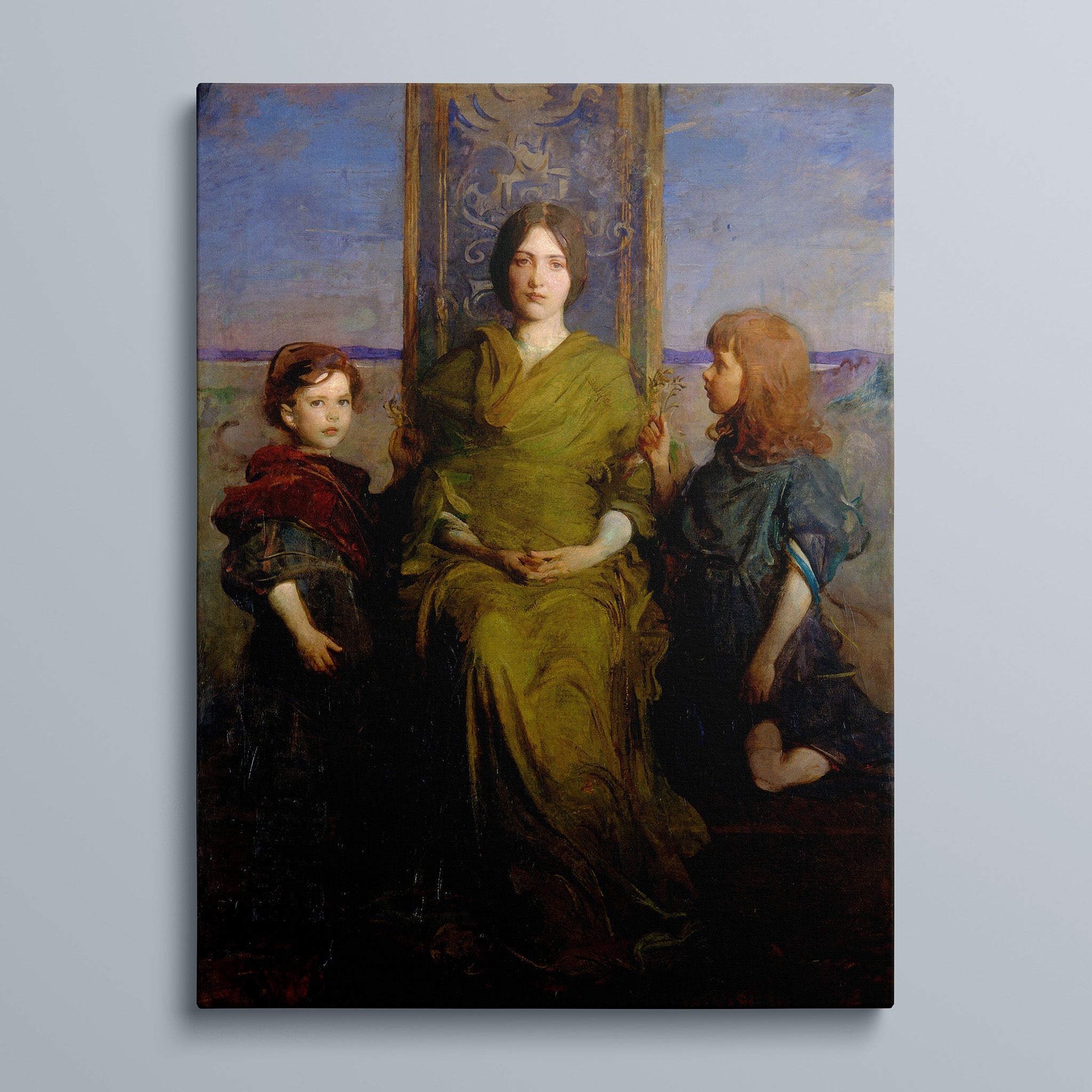 My Children - Mary, Gerald, and Gladys Thayer by Abbot Handerson Thayer