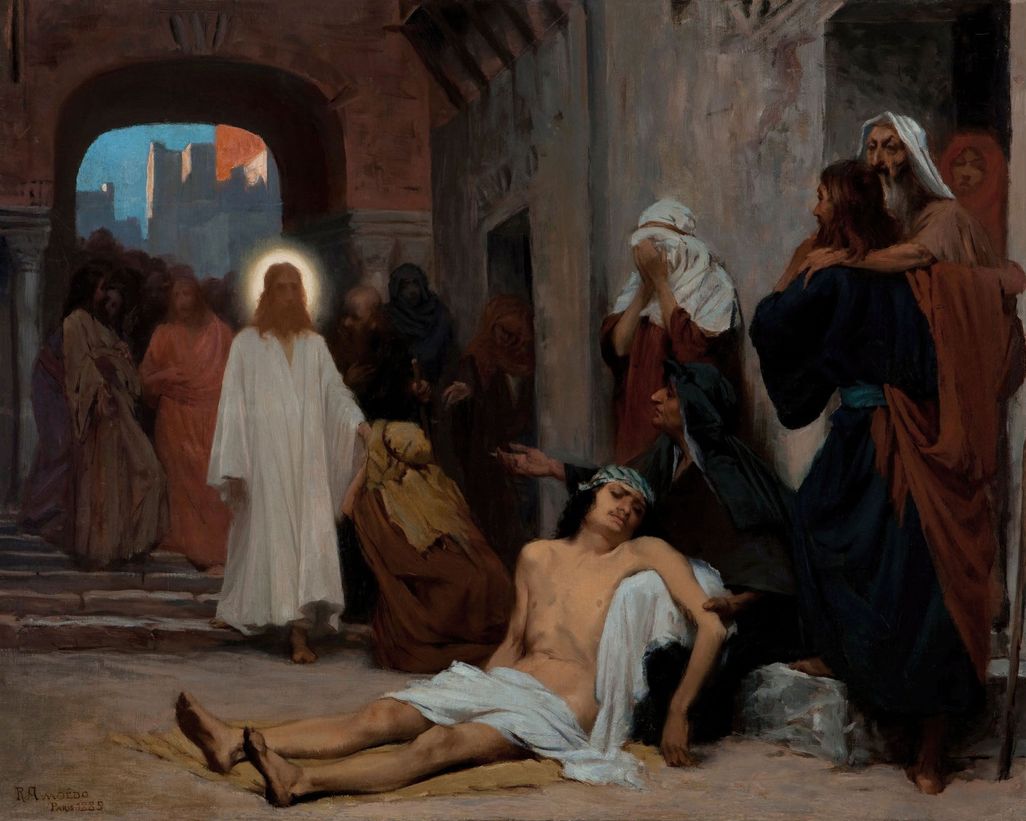 Study for Jesus em Cafpernaum by Rodolfo Amoedo1885