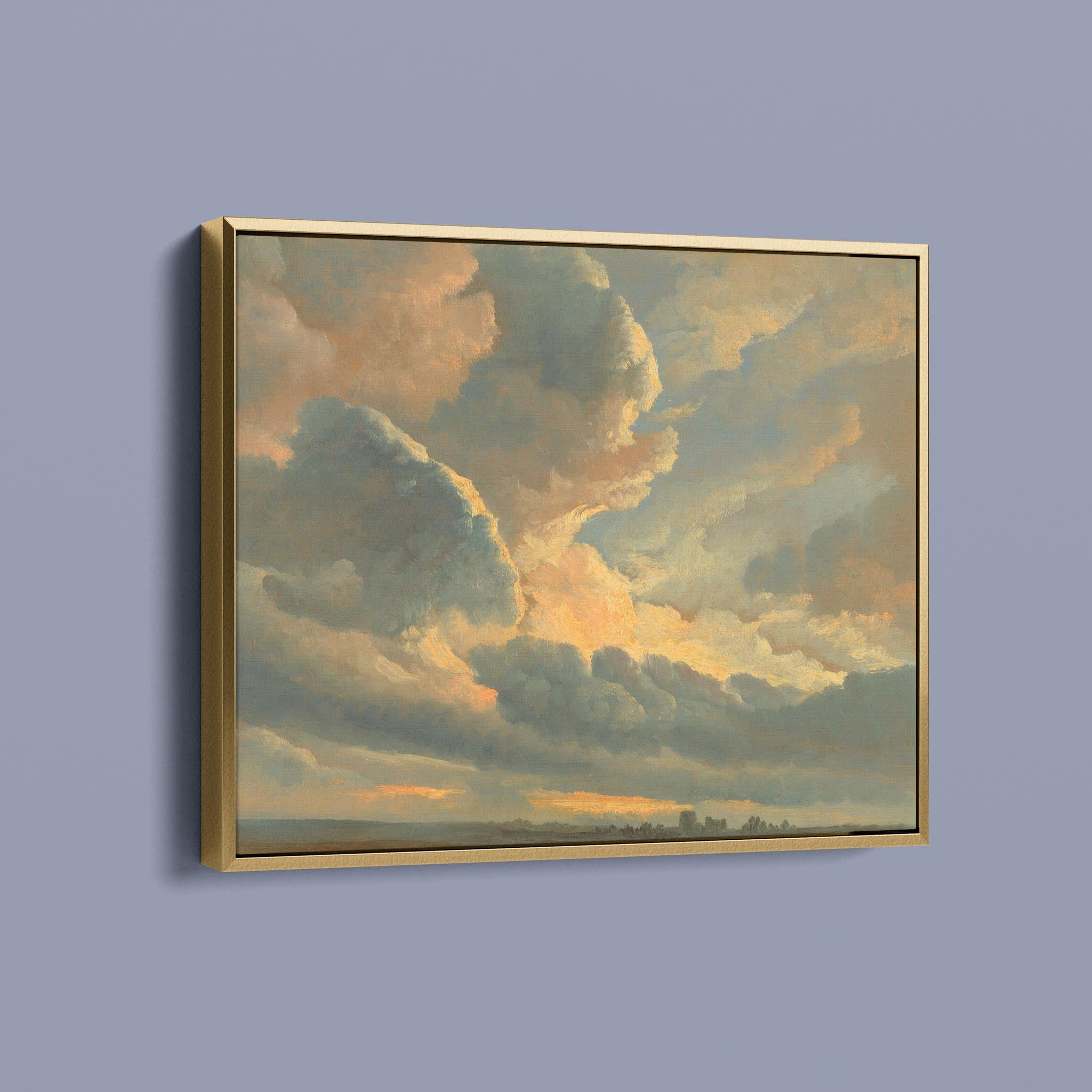 Study of Clouds with a Sunset near Rome by Simon Alexandre Clément Denis