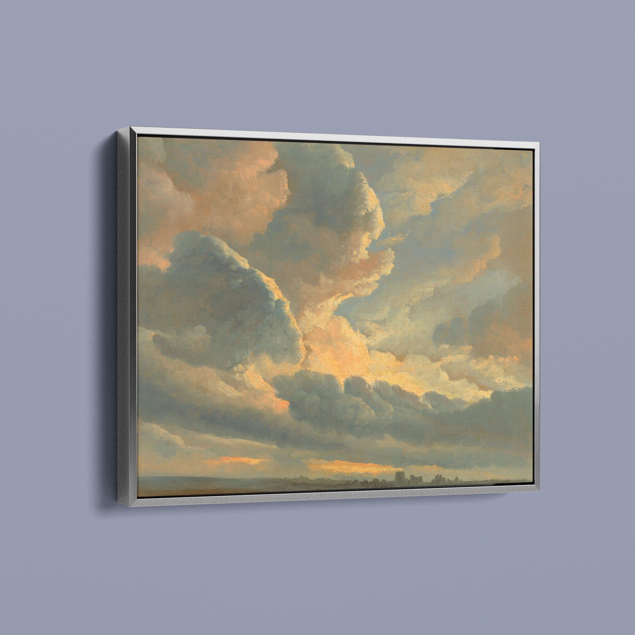 Study of Clouds with a Sunset near Rome by Simon Alexandre Clément Denis