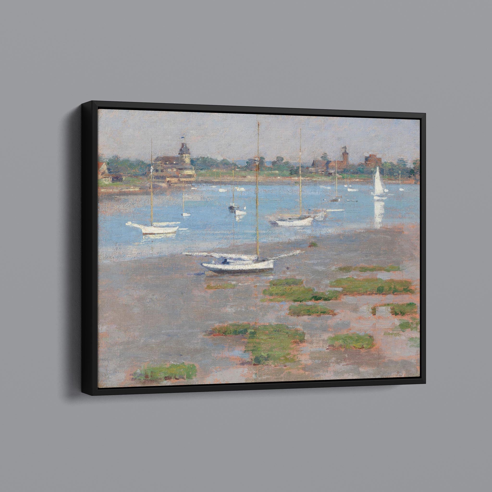 Low Tide, Riverside Yacht Club 1894 by Theodore Robinson