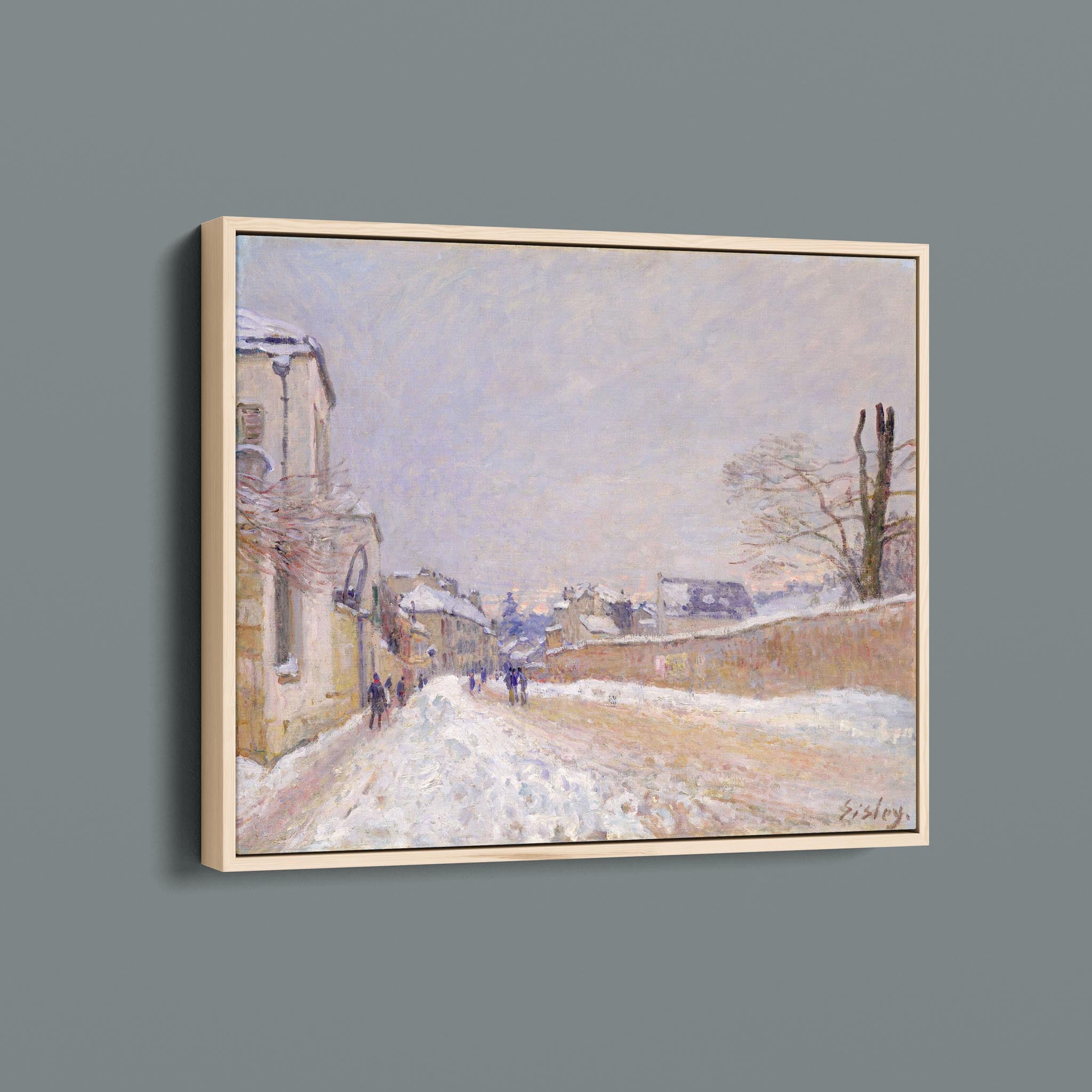 Rue Eugène Moussoir at Moret - Winter 1891 Alfred Sisley British