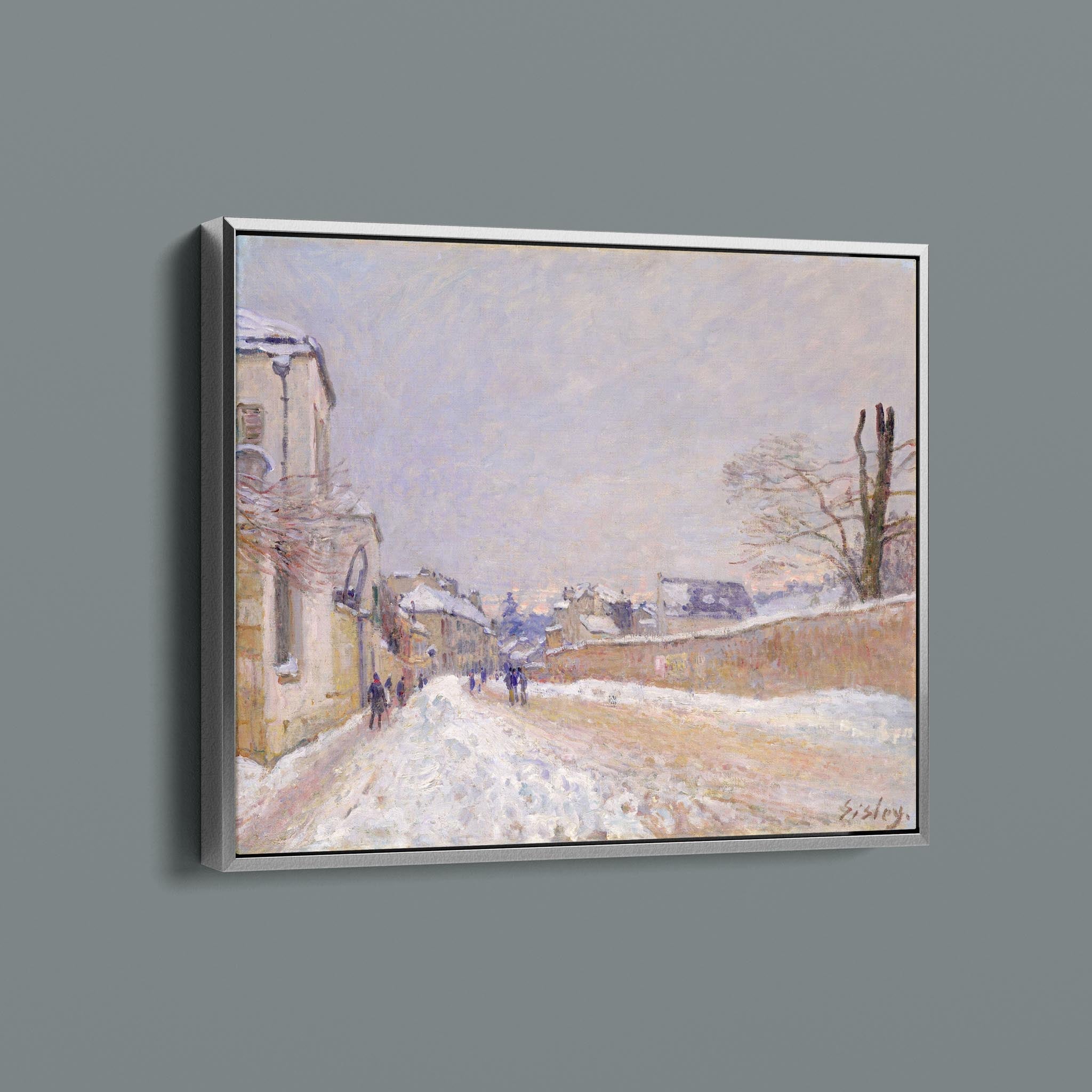 Rue Eugène Moussoir at Moret - Winter 1891 Alfred Sisley British