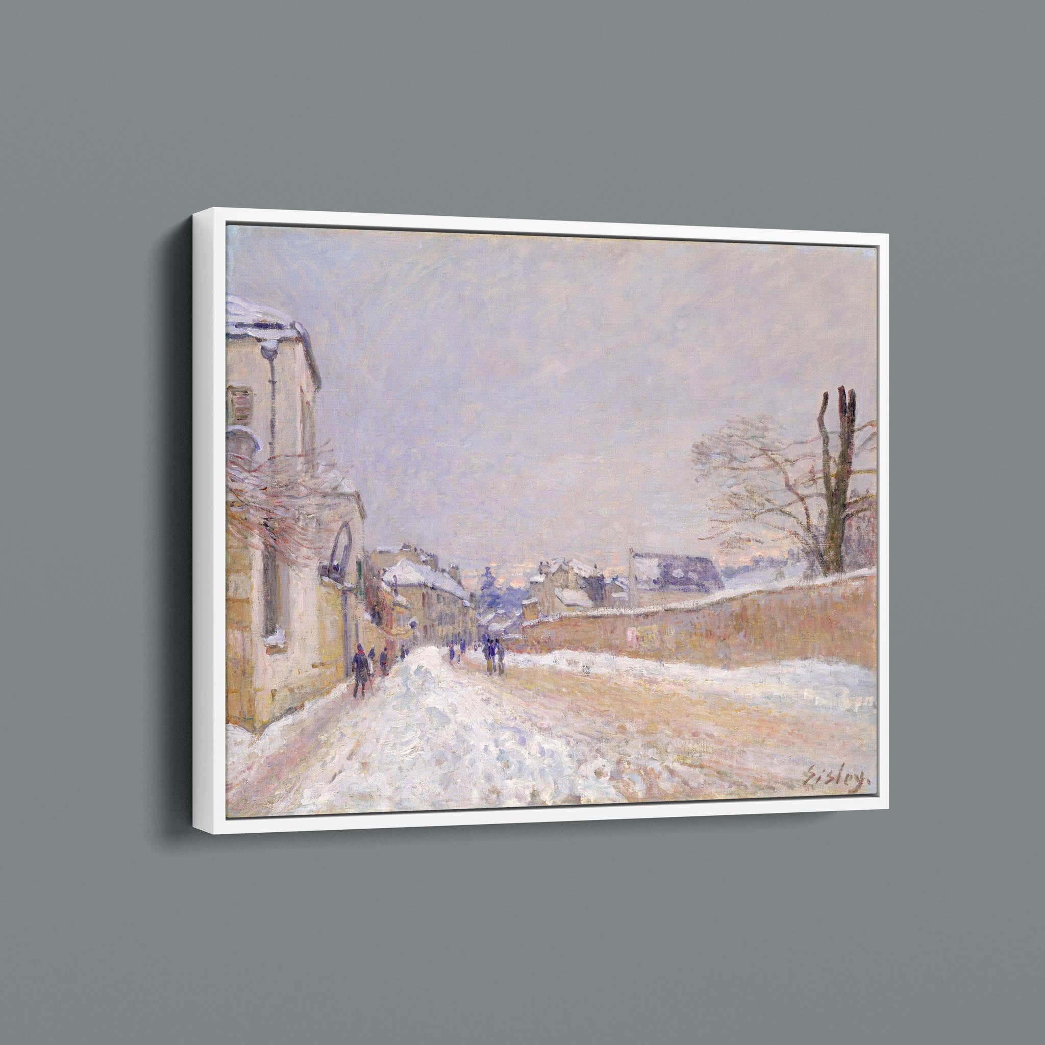 Rue Eugène Moussoir at Moret - Winter 1891 Alfred Sisley British