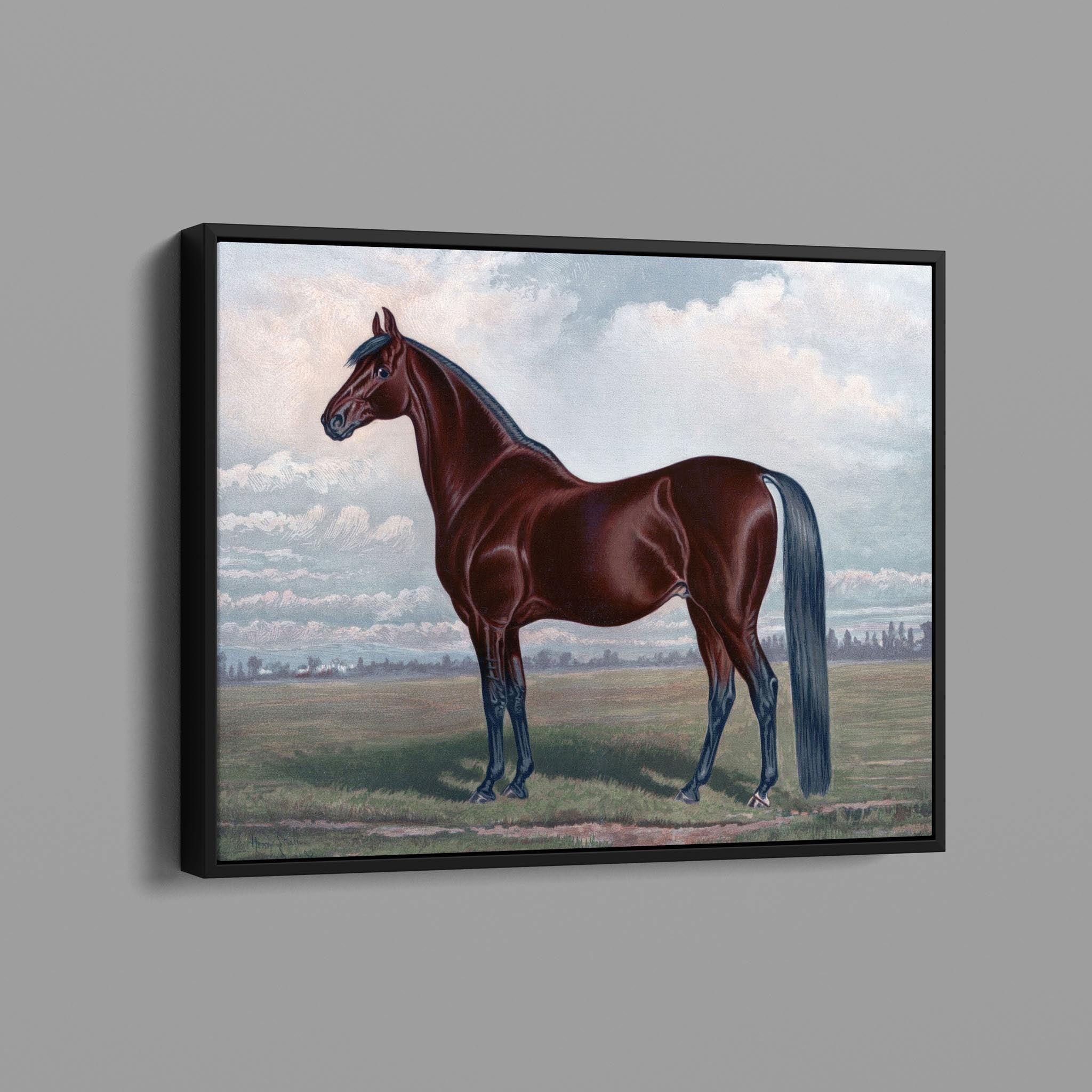 Vintage Horse Painting